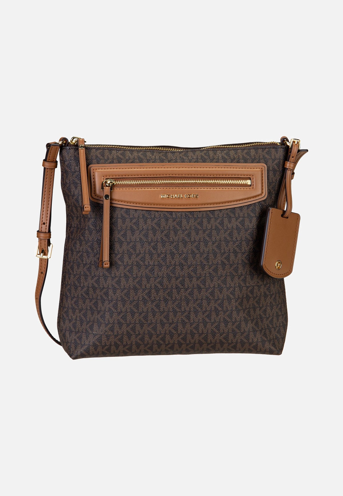 Michael Kors Jet Set Travel LG Ns Tz Xbody Brown/Acorn Borsa a tracolla