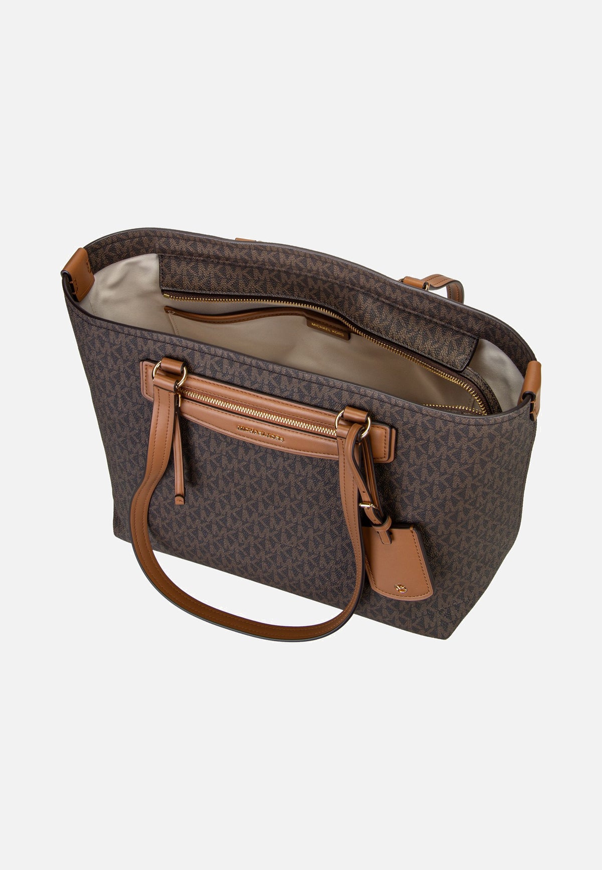 Michael Kors Jet Set Travel MD Ew Tz Tote Brown/Acorn Client