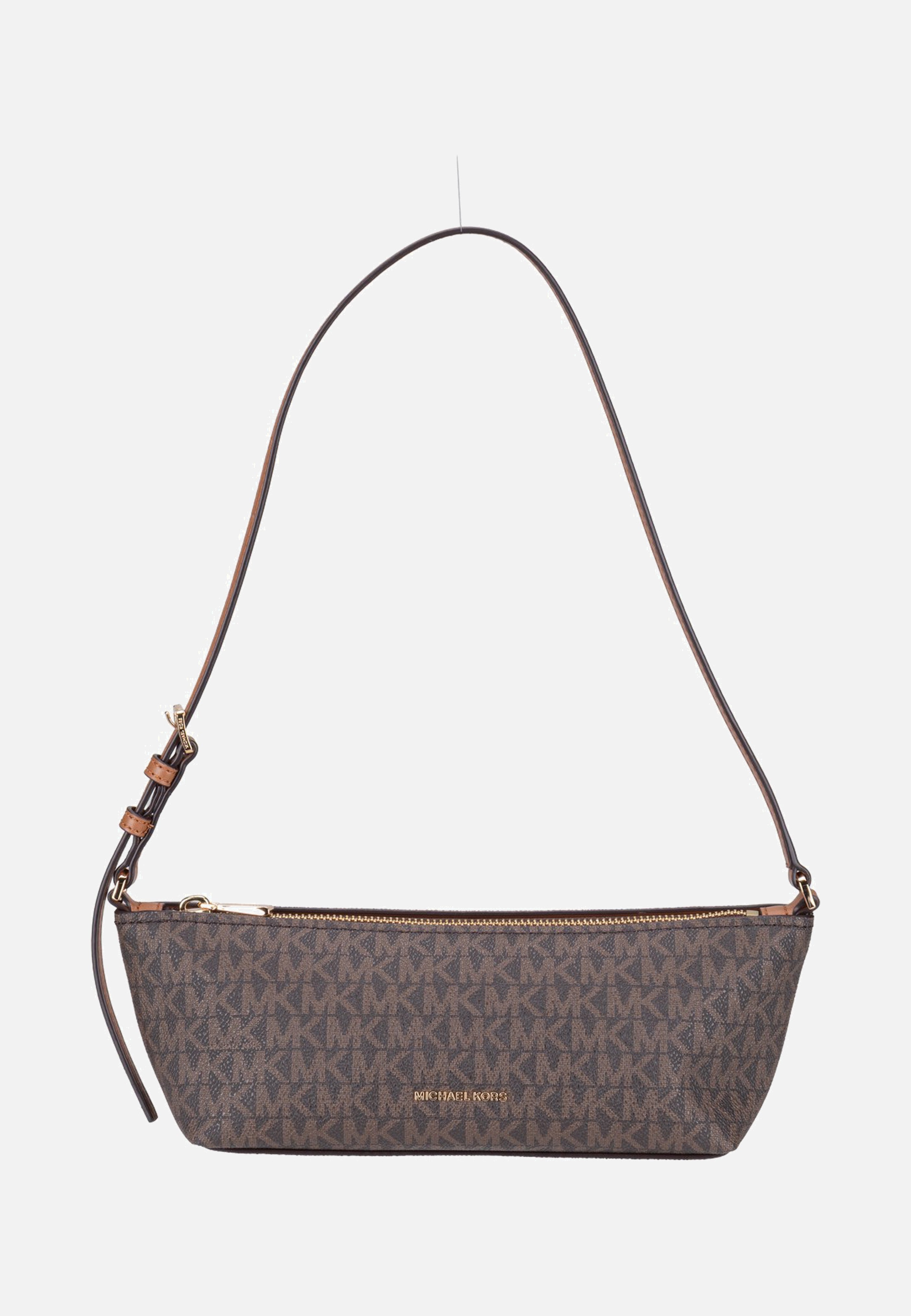 Michael Kors Laila SM Ew Pouchette Brown/Acorn Koppeling