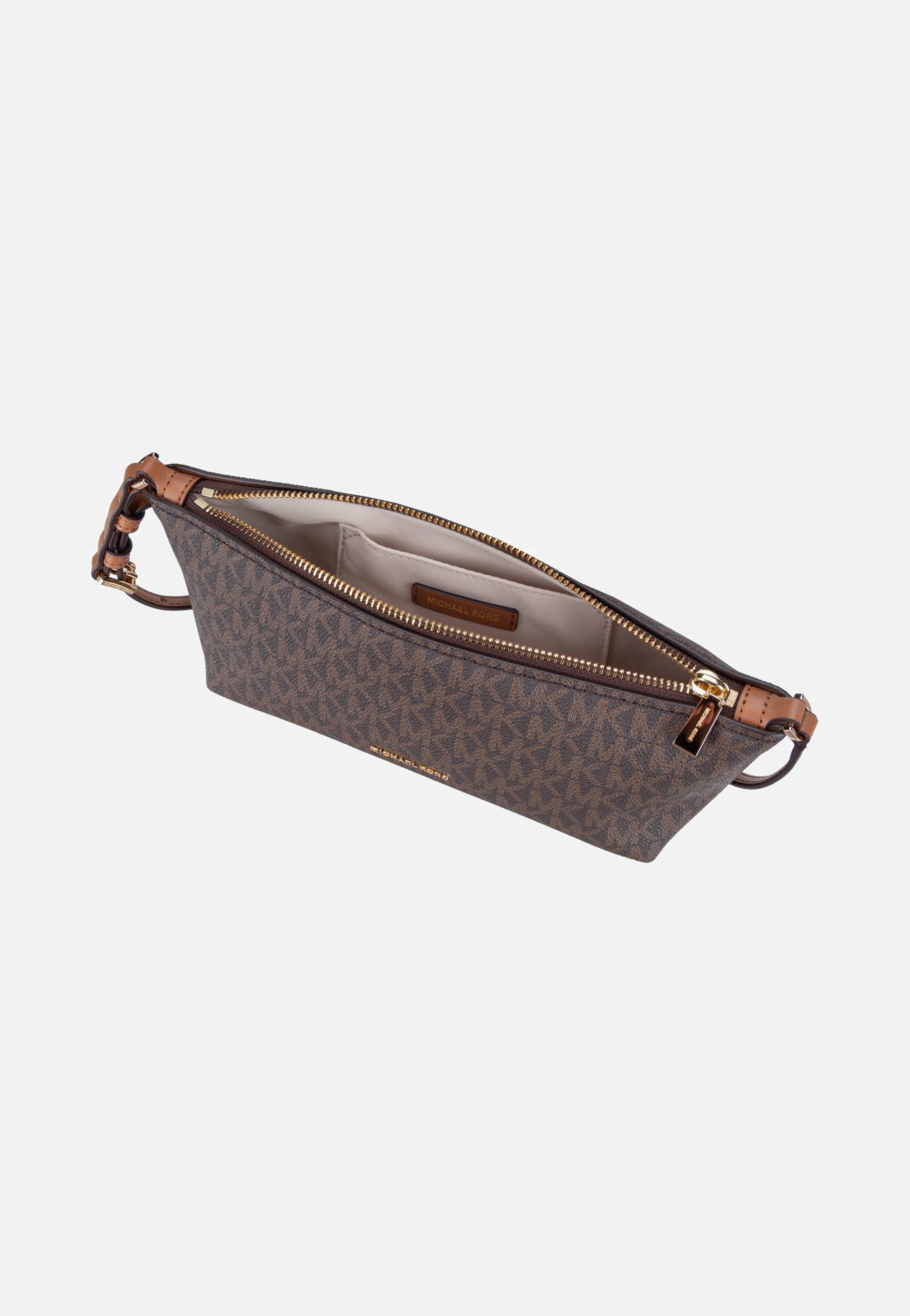 Michael Kors Laila SM Ew Pouchette Brown/Acorn Koppeling