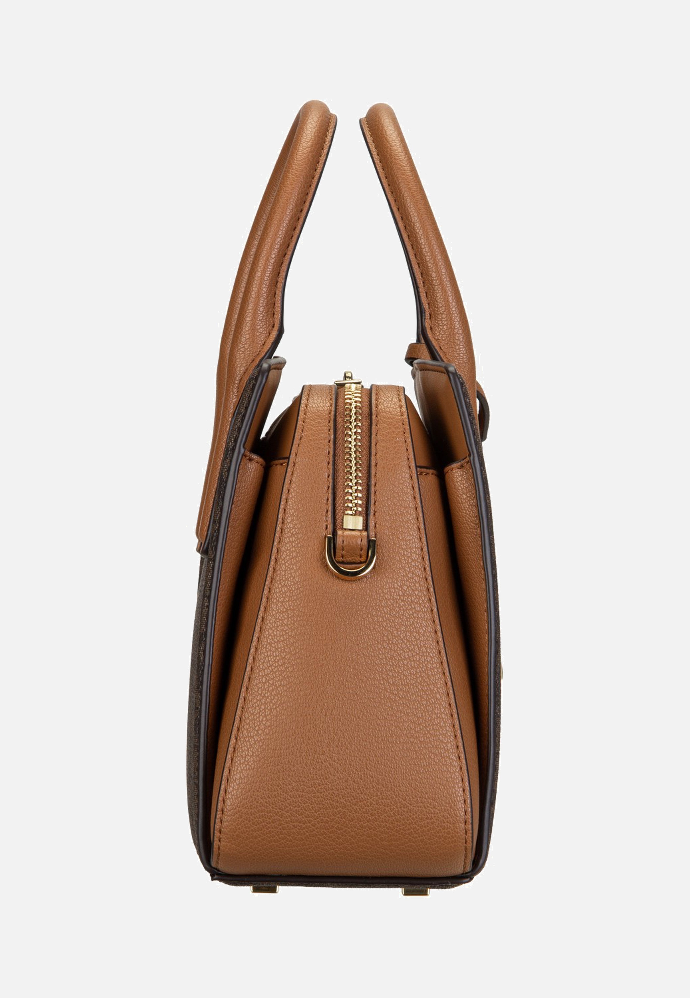 Michael Kors Laila SM Satchel Brown/Acorn Handle Bag