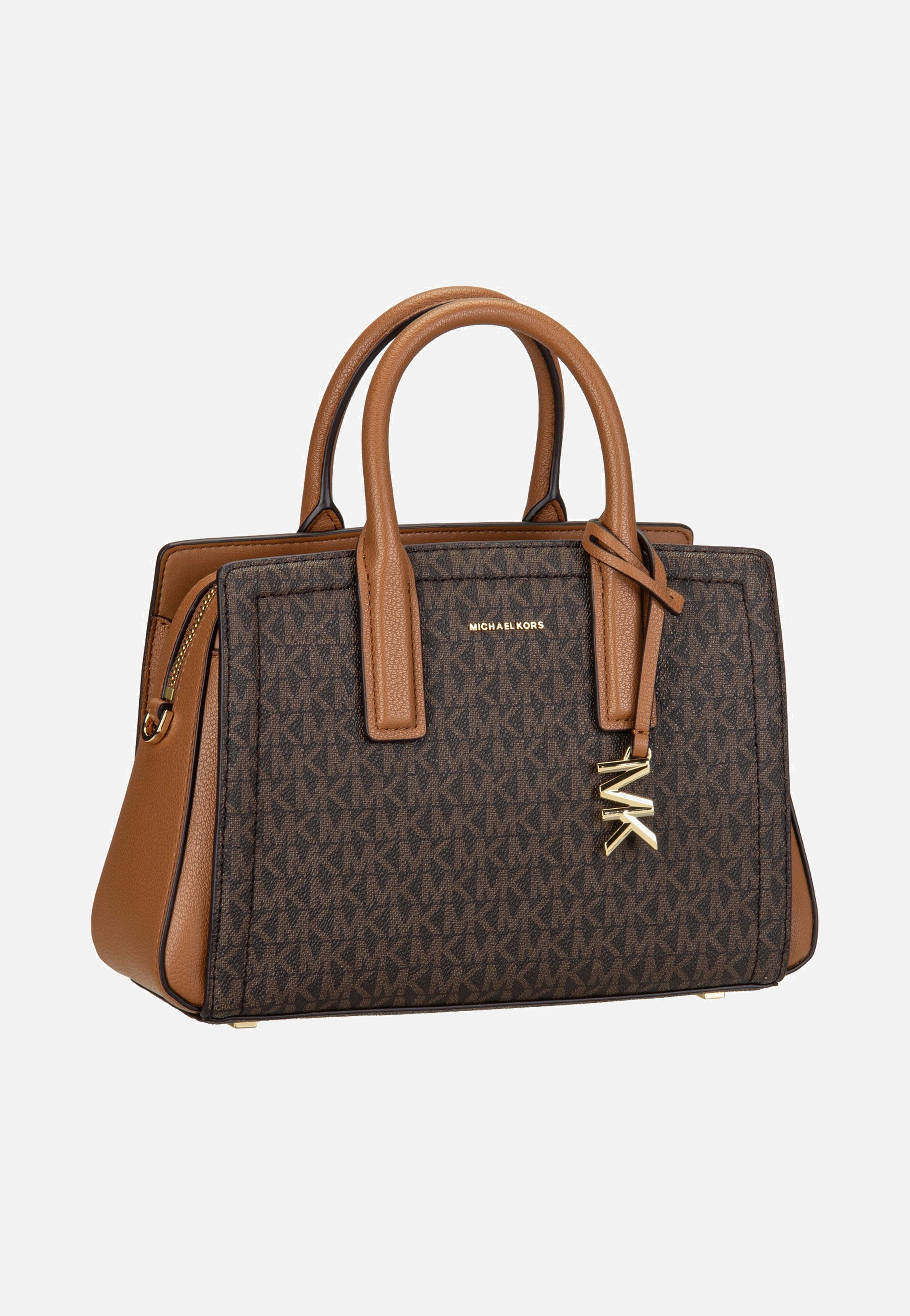 Michael Kors Laila SM Satchel Brown/Acorn Handle Bag
