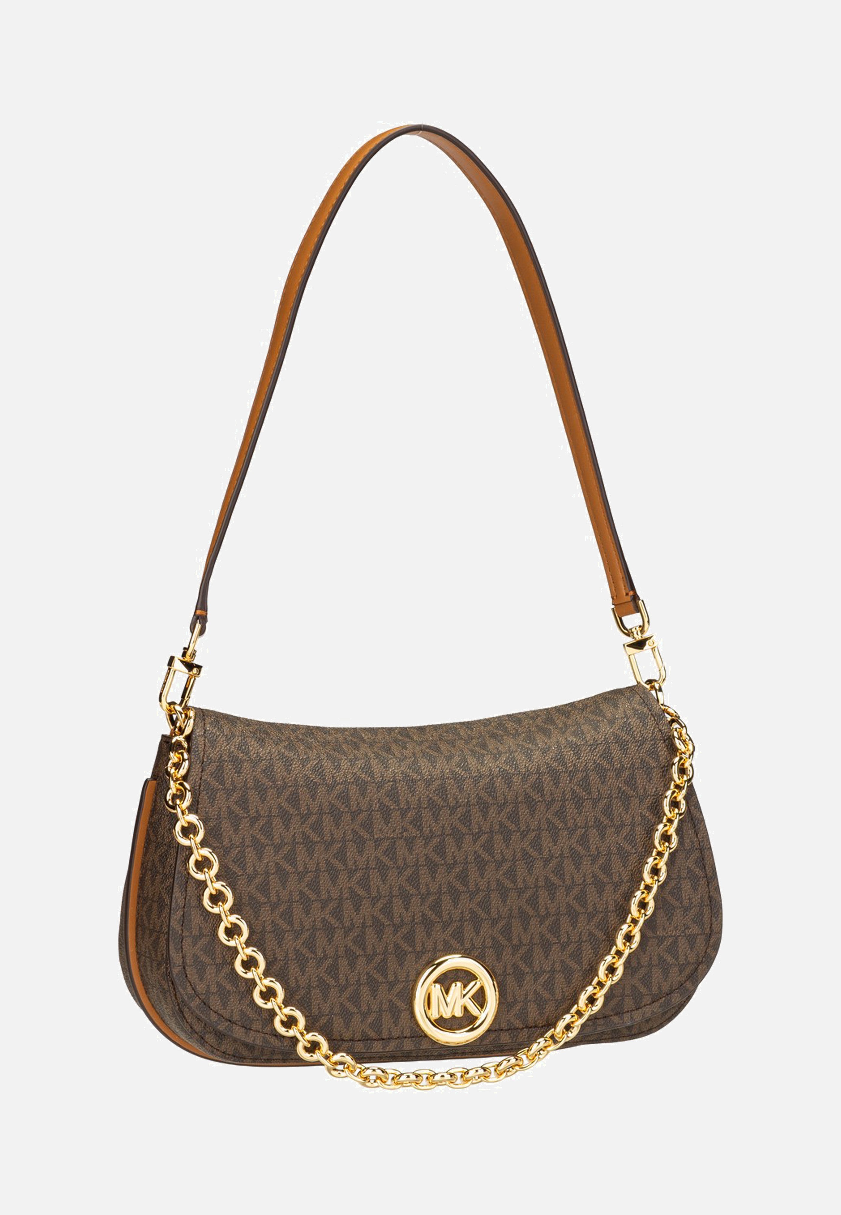 Michael Kors Nolita MD Chain Conv Brown/Acorn Shoulder Bag