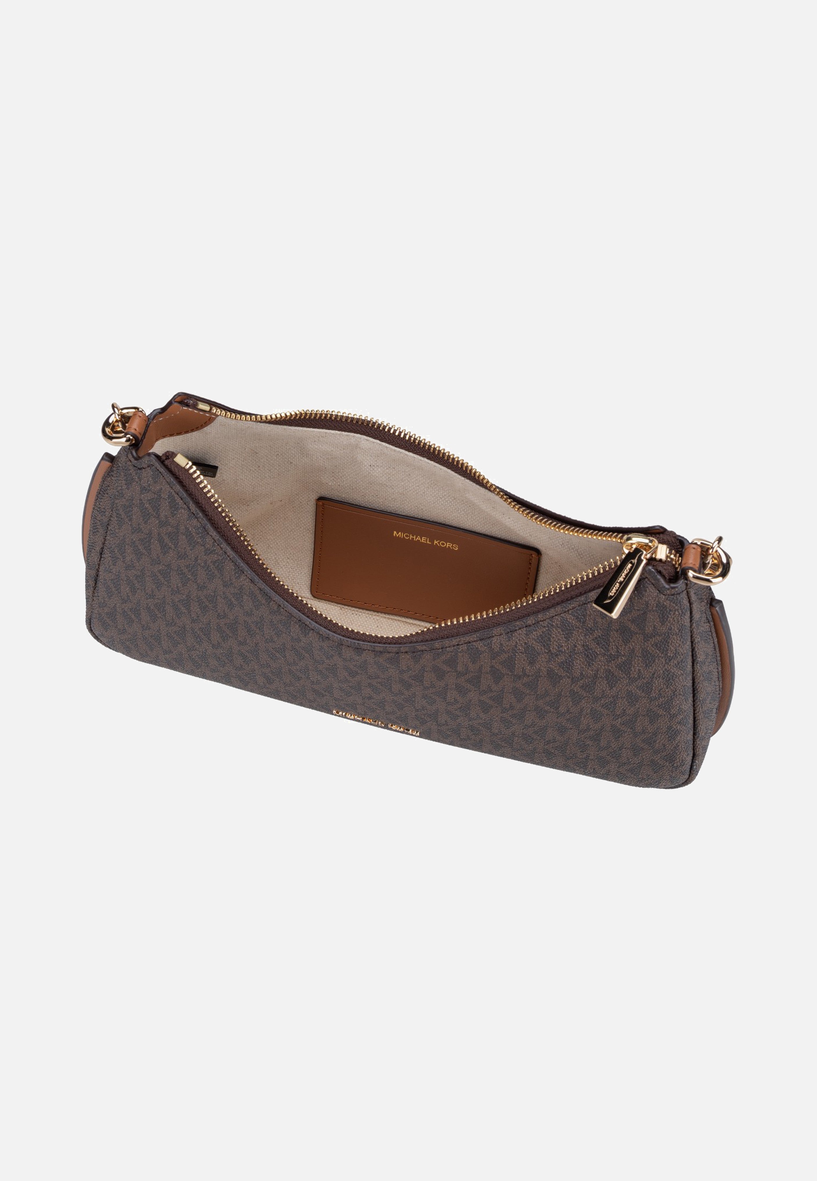 Michael Kors Nolita MD Chain Pouchette Brown/Acorn Clutch