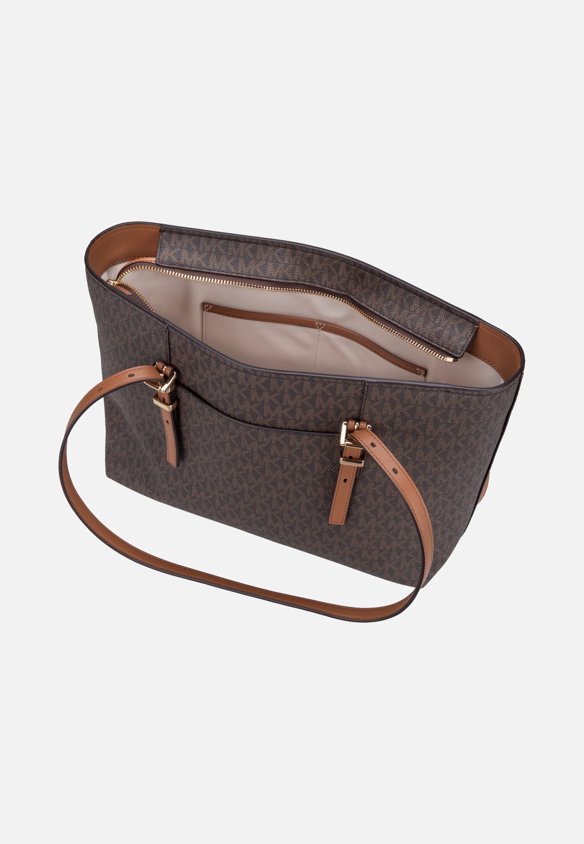 Michael Kors Quinn MD Ew Tz Tote Brown/Acorn Acquirente
