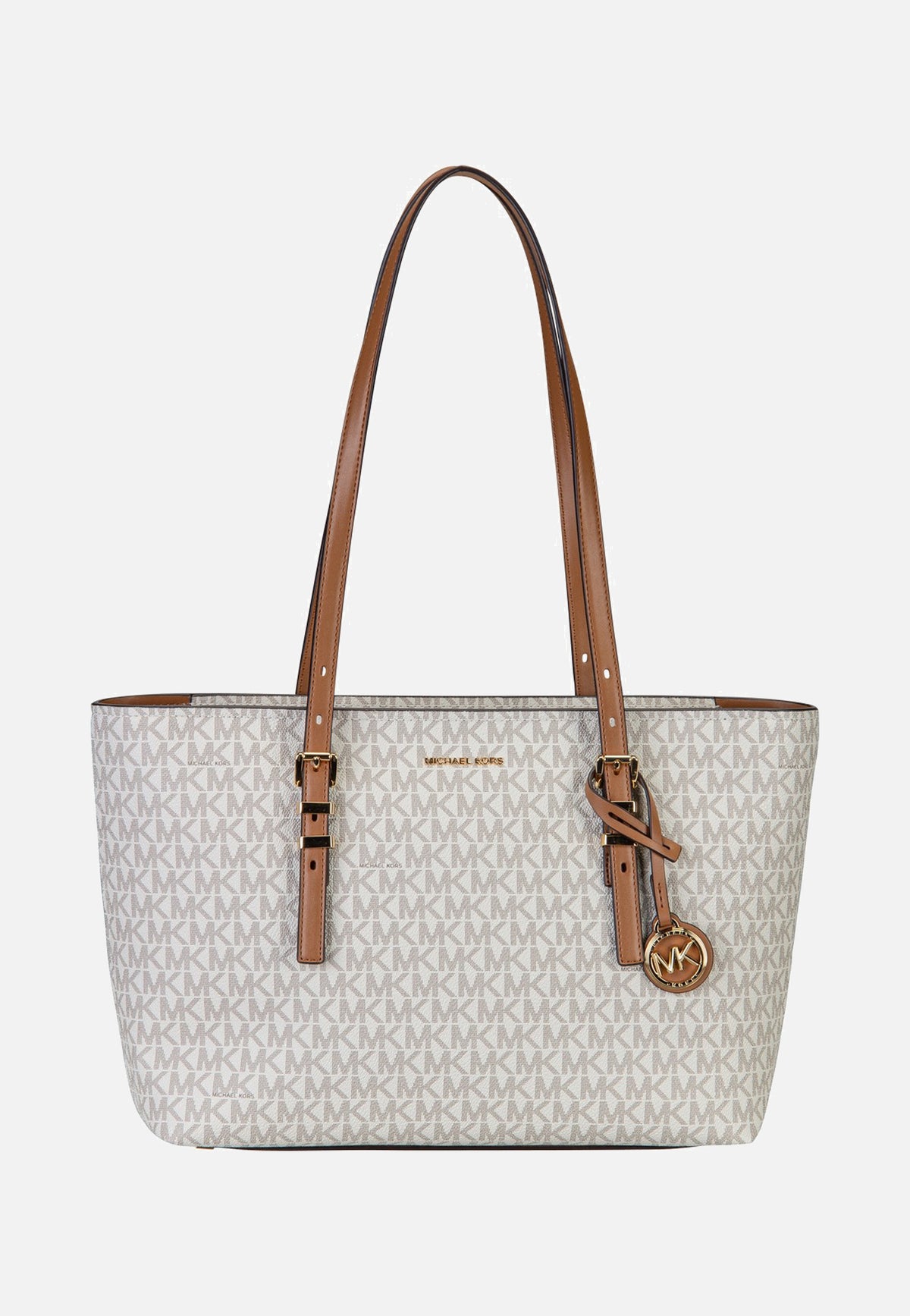 Michael Kors Quinn MD Ew Tz Tote Vanilla/Acorn Acquirente
