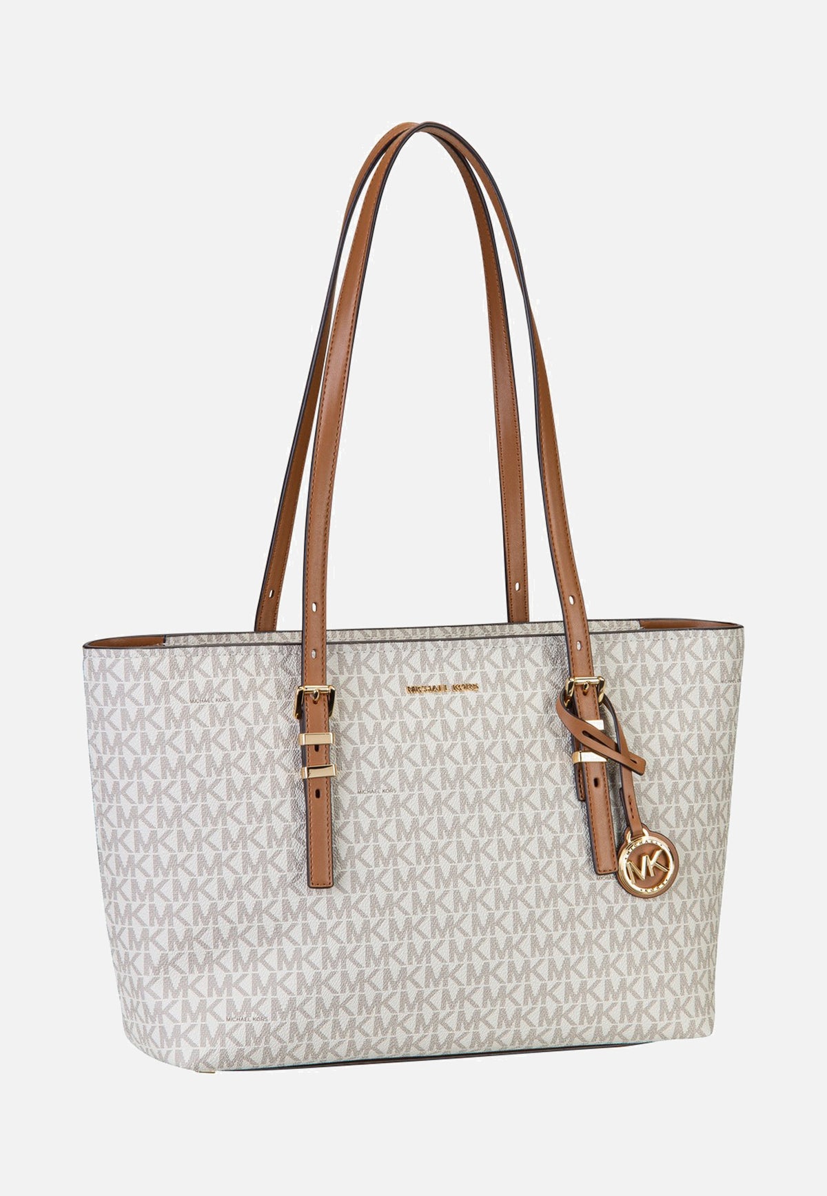 Michael Kors Quinn MD Ew Tz Tote Vanilla/Acorn Acquirente