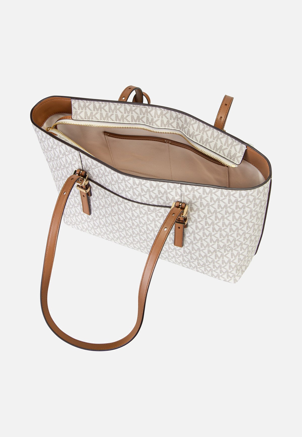 Michael Kors Quinn MD Ew Tz Tote Vanilla/Acorn Acquirente