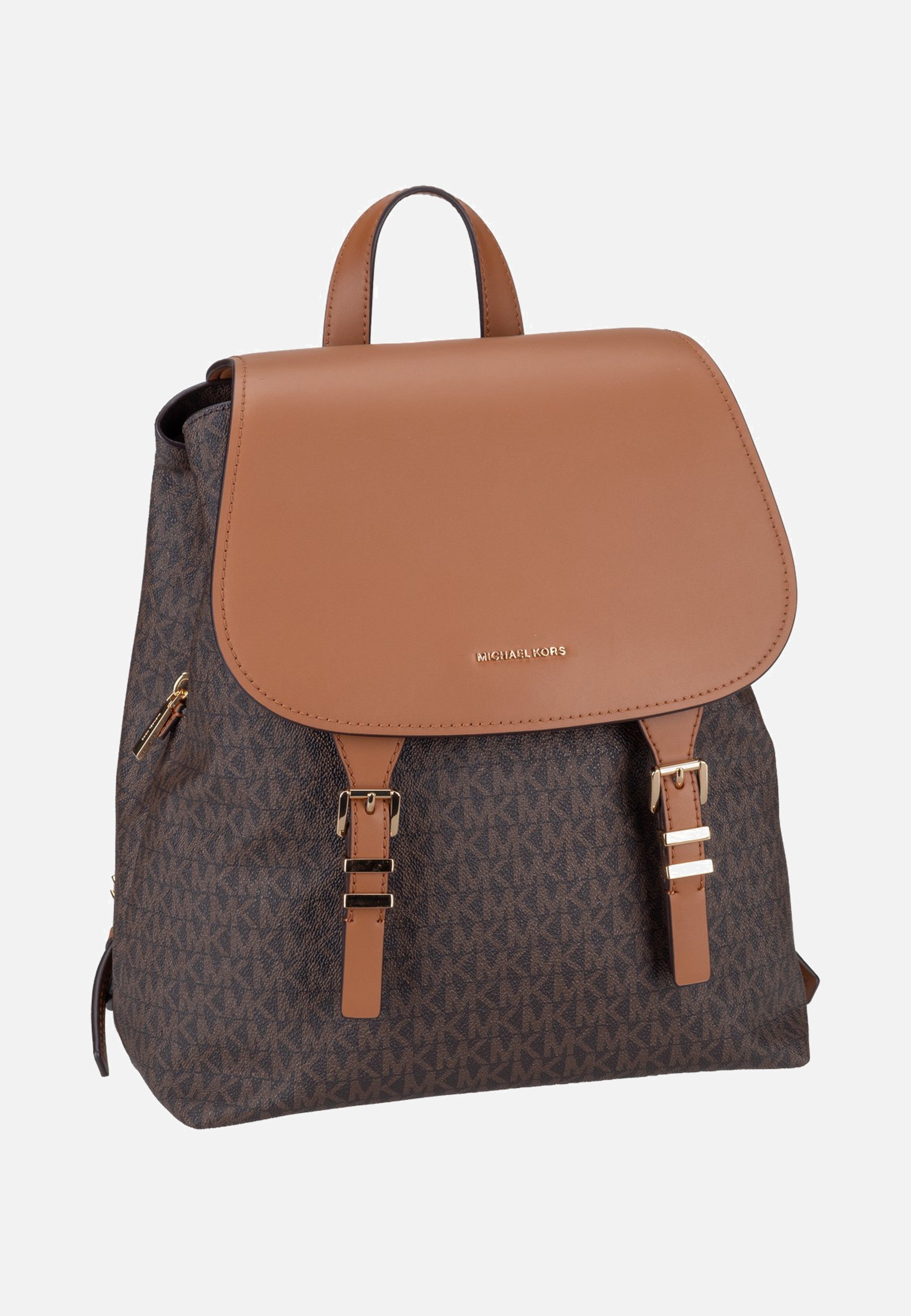 Michael Kors Quinn MD Flap Brown/Acorn Zaino