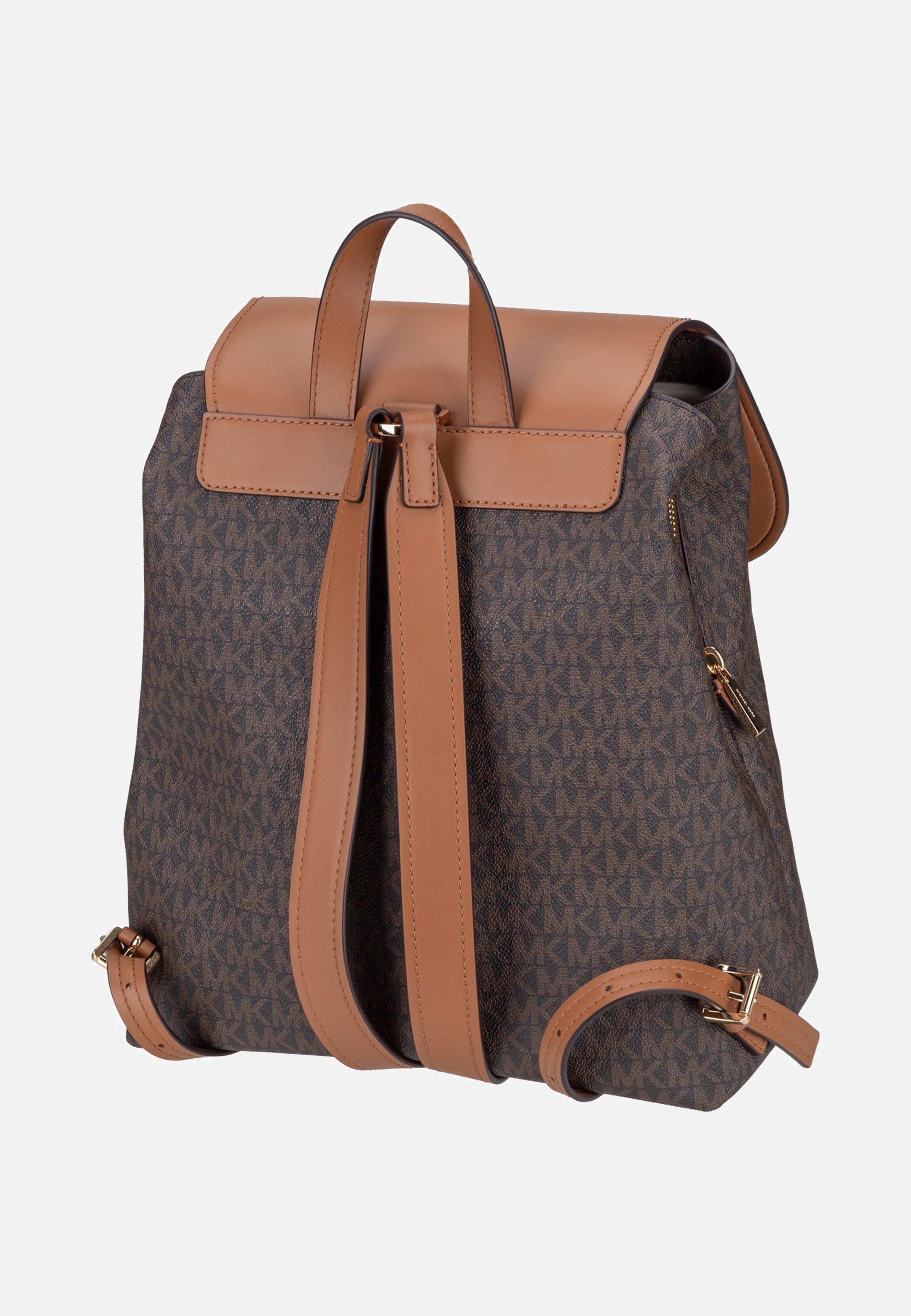 Michael Kors Quinn MD Flap Brown/Acorn Zaino