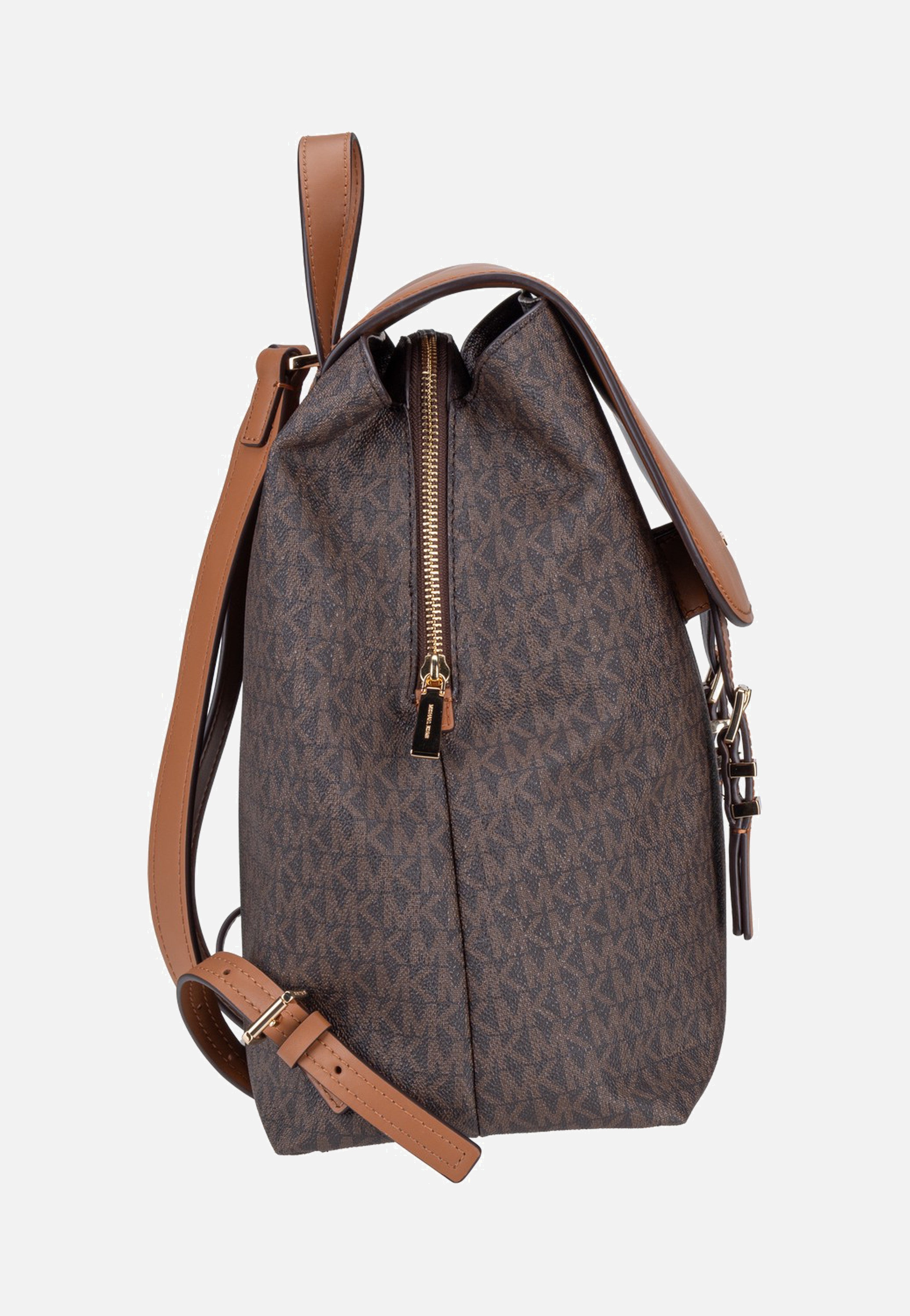 Michael Kors Quinn MD Flap Brown/Acorn Zaino
