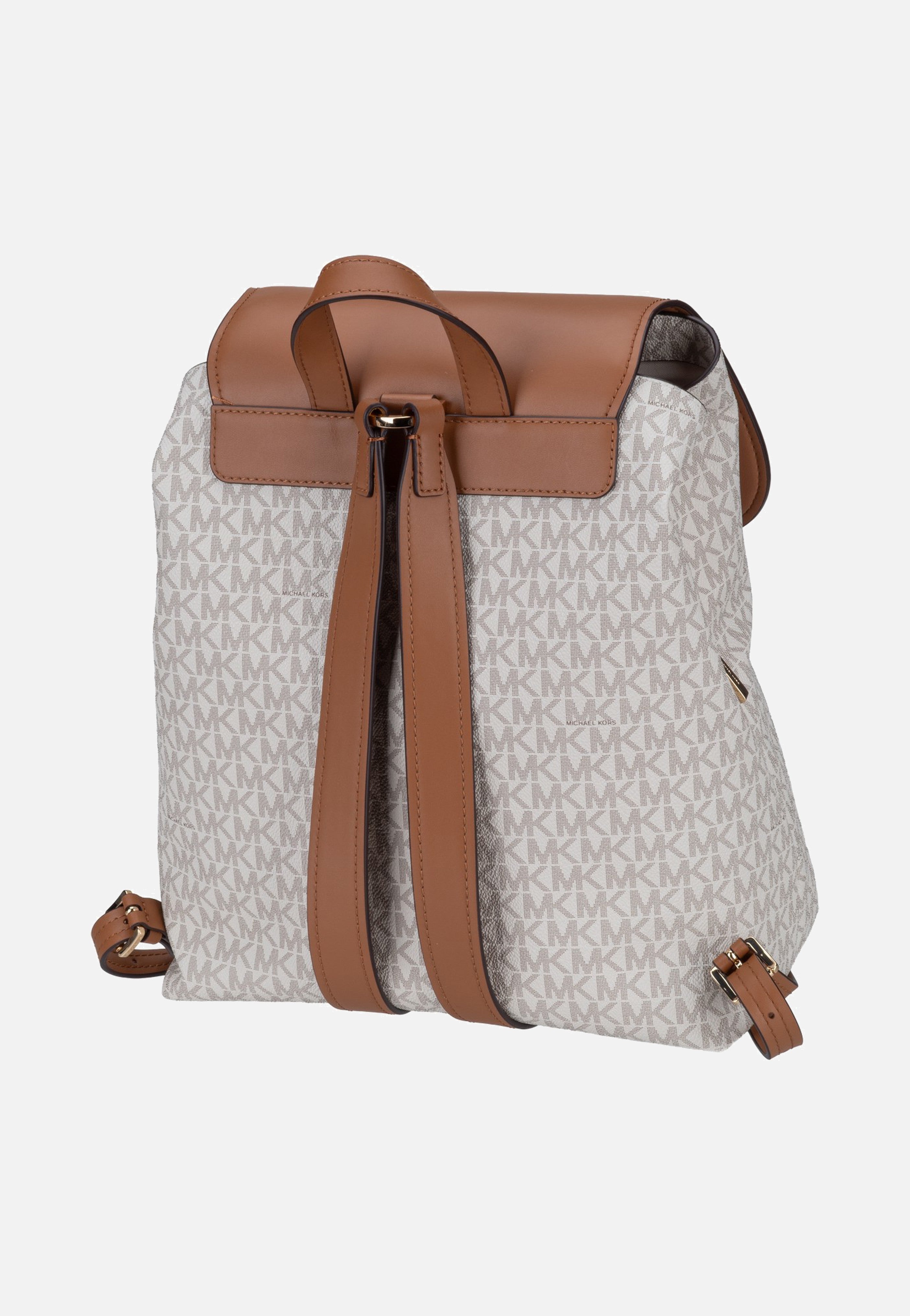Michael Kors Quinn MD Flap Vanilla/Acorn Rugtassen