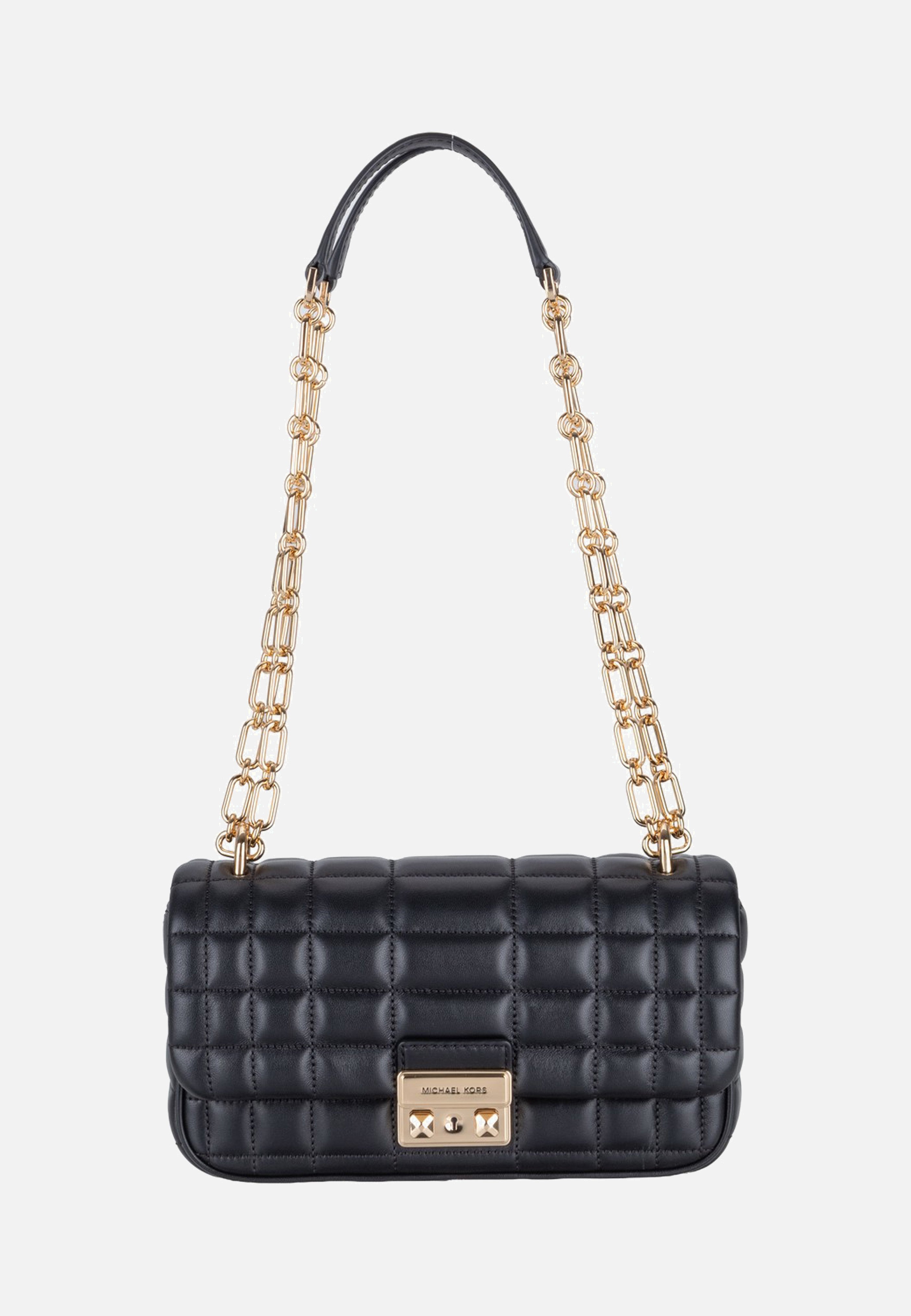 Michael Kors Tribeca Small Conv Chain Shldr Black Evening Bag