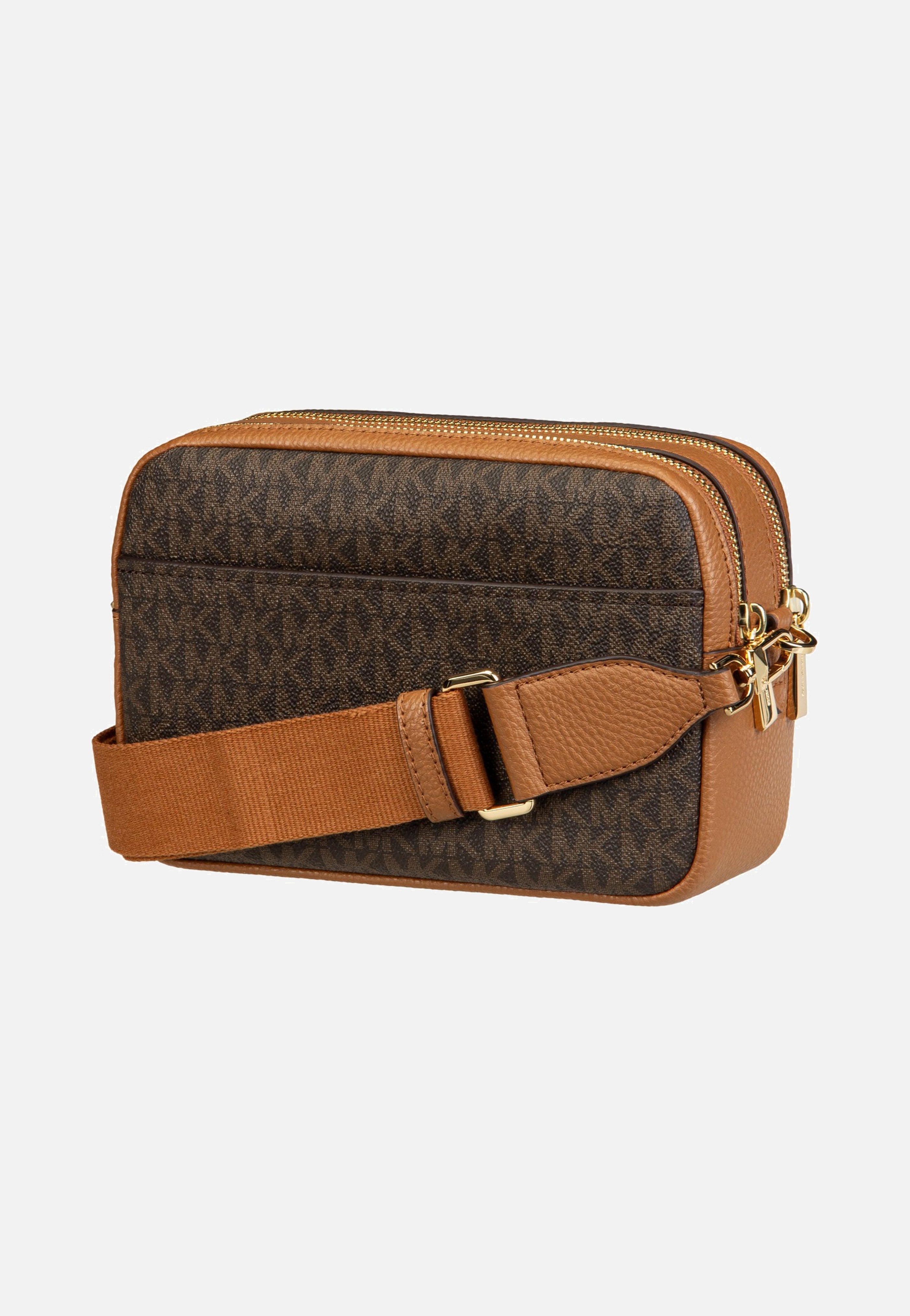 Michael Kors - Bryant MD Double Zip Chain Cam Brown/Acorn - Crossbody Bag | Women-Image