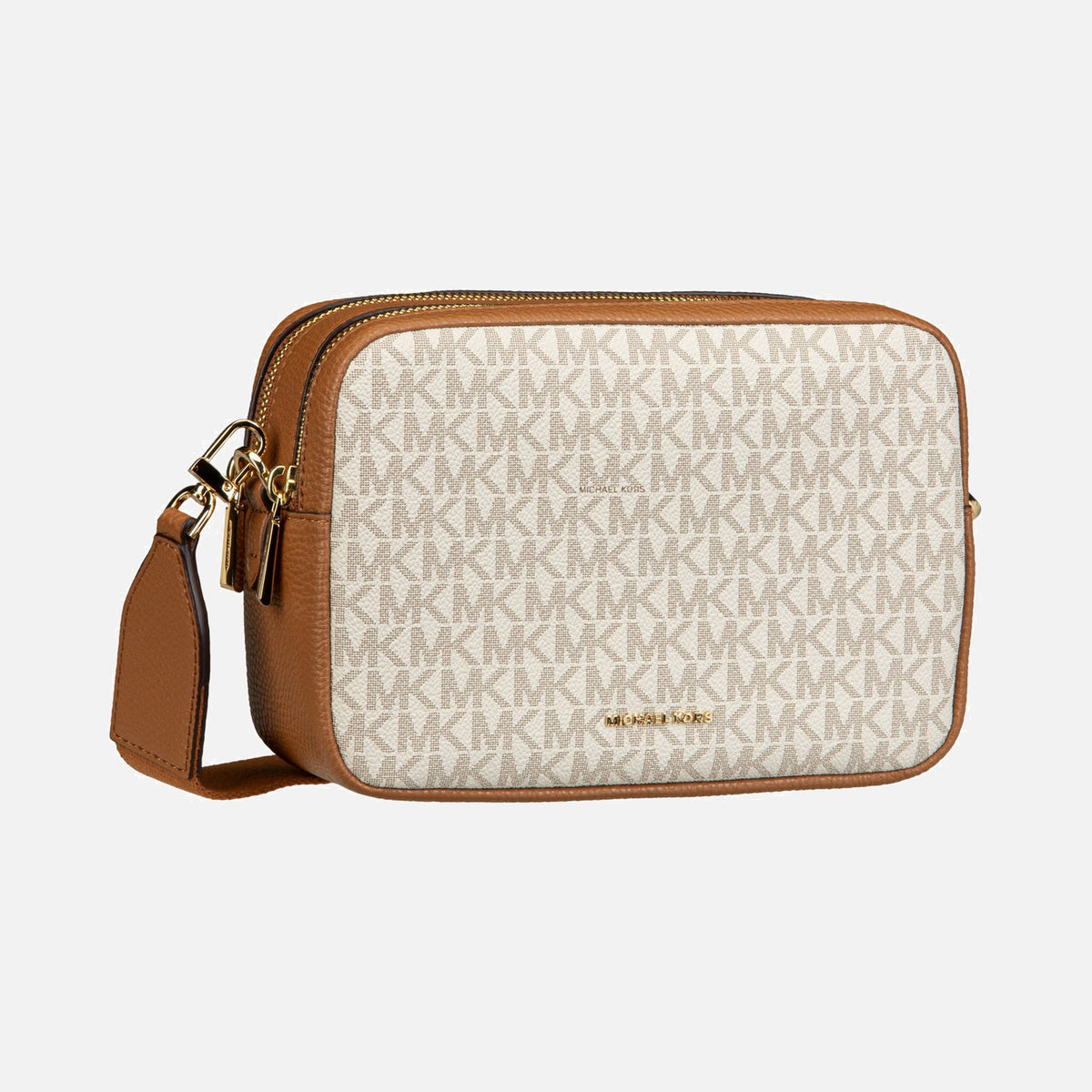 Michael Kors Bryant MD Double Zip Chain Cam Vanilla/Acorn