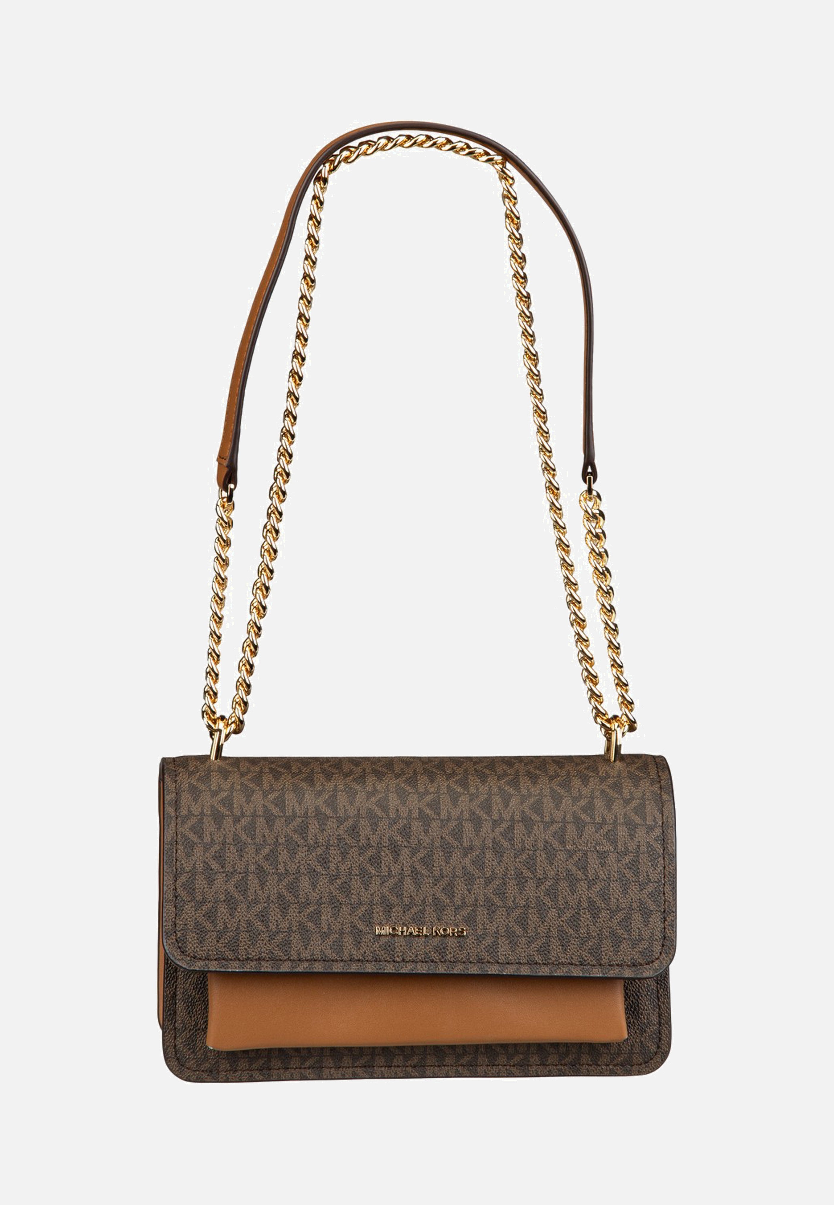 Michael Kors - Claire LG Shoulder MK Sig Brown/Acorn - Shoulder Bag | Neutral-Image