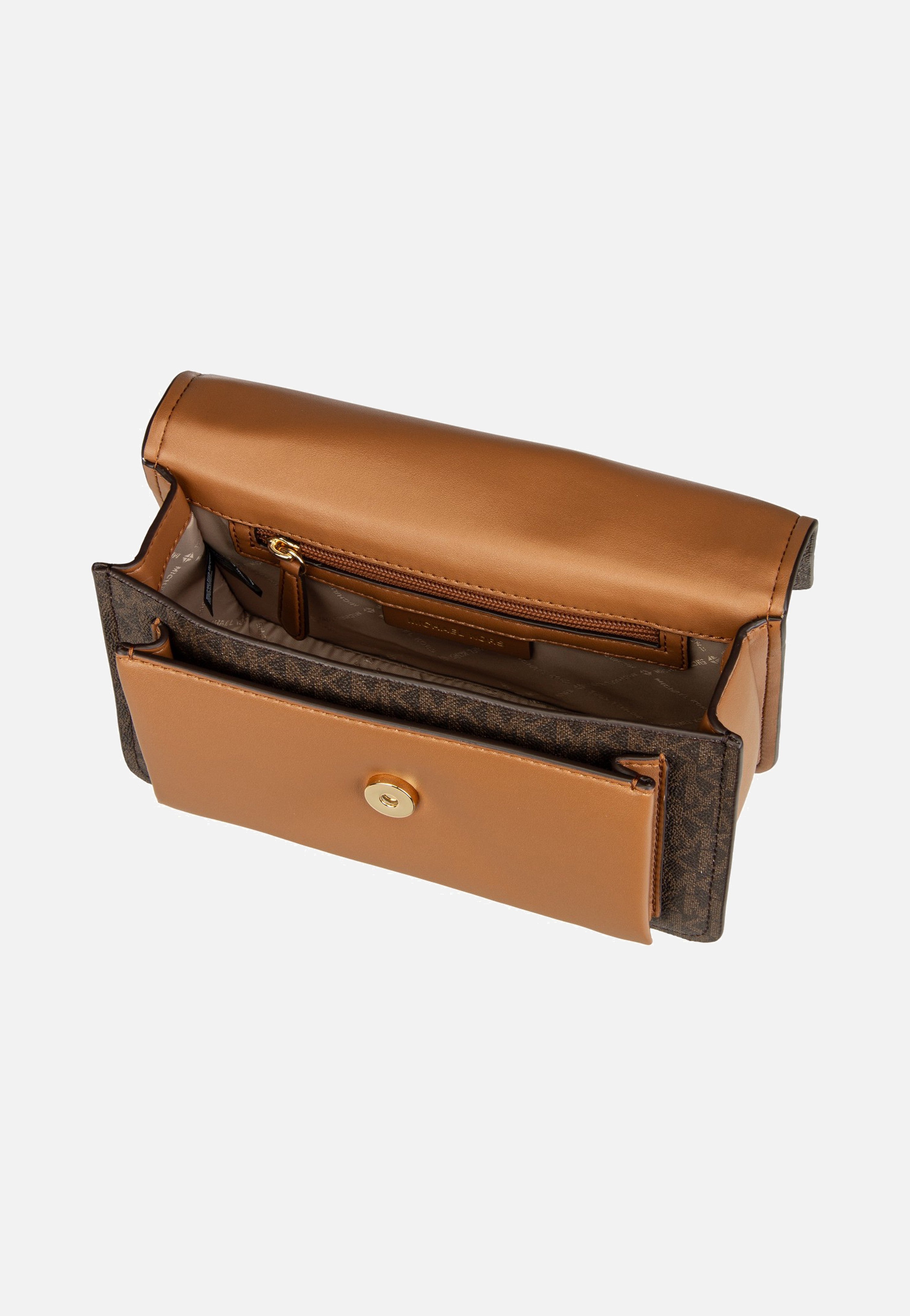 Michael Kors - Claire LG Shoulder MK Sig Brown/Acorn - Shoulder Bag | Women-Image