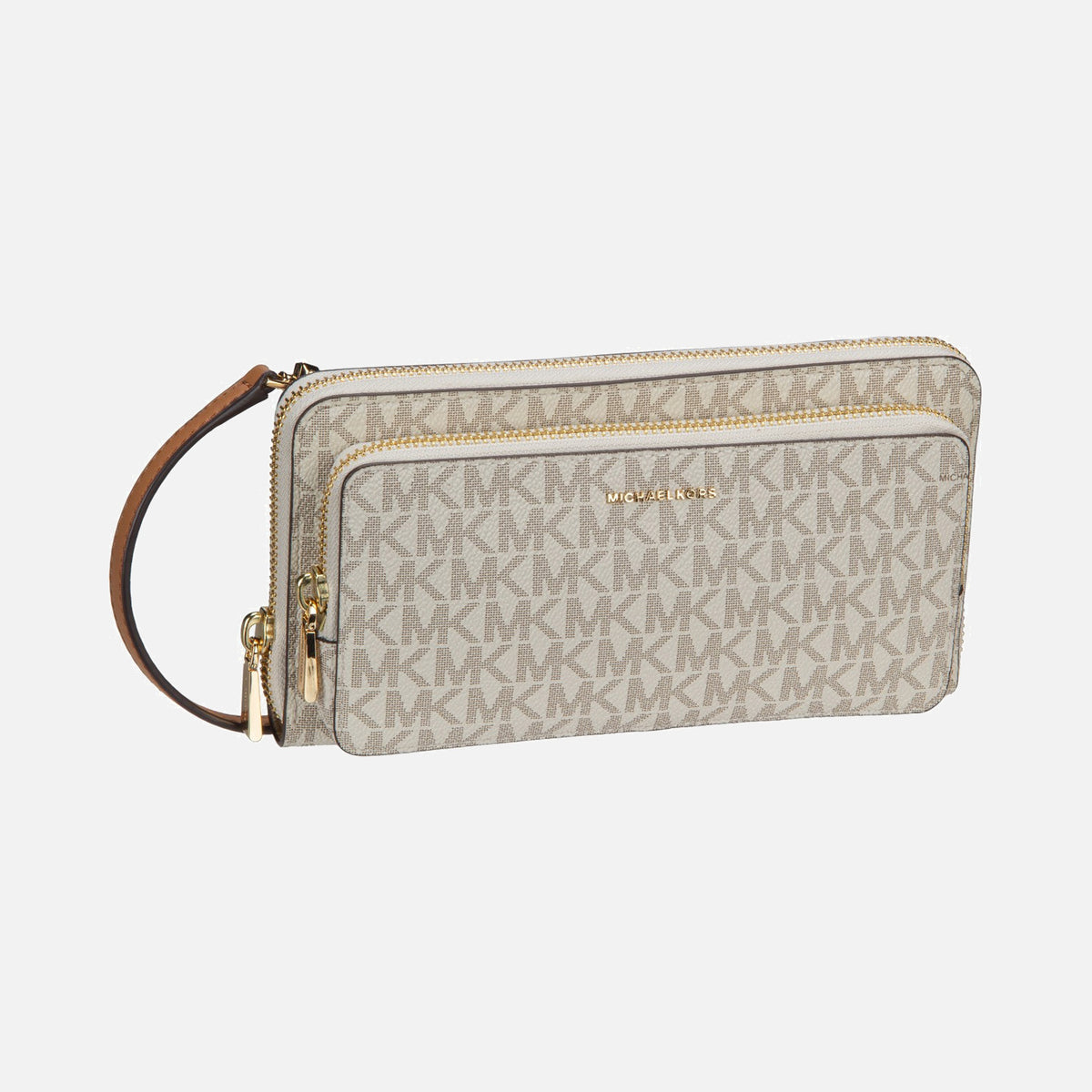 Michael Kors Jet Set LG Continental Xbody Vanilla/Acorn - Evening