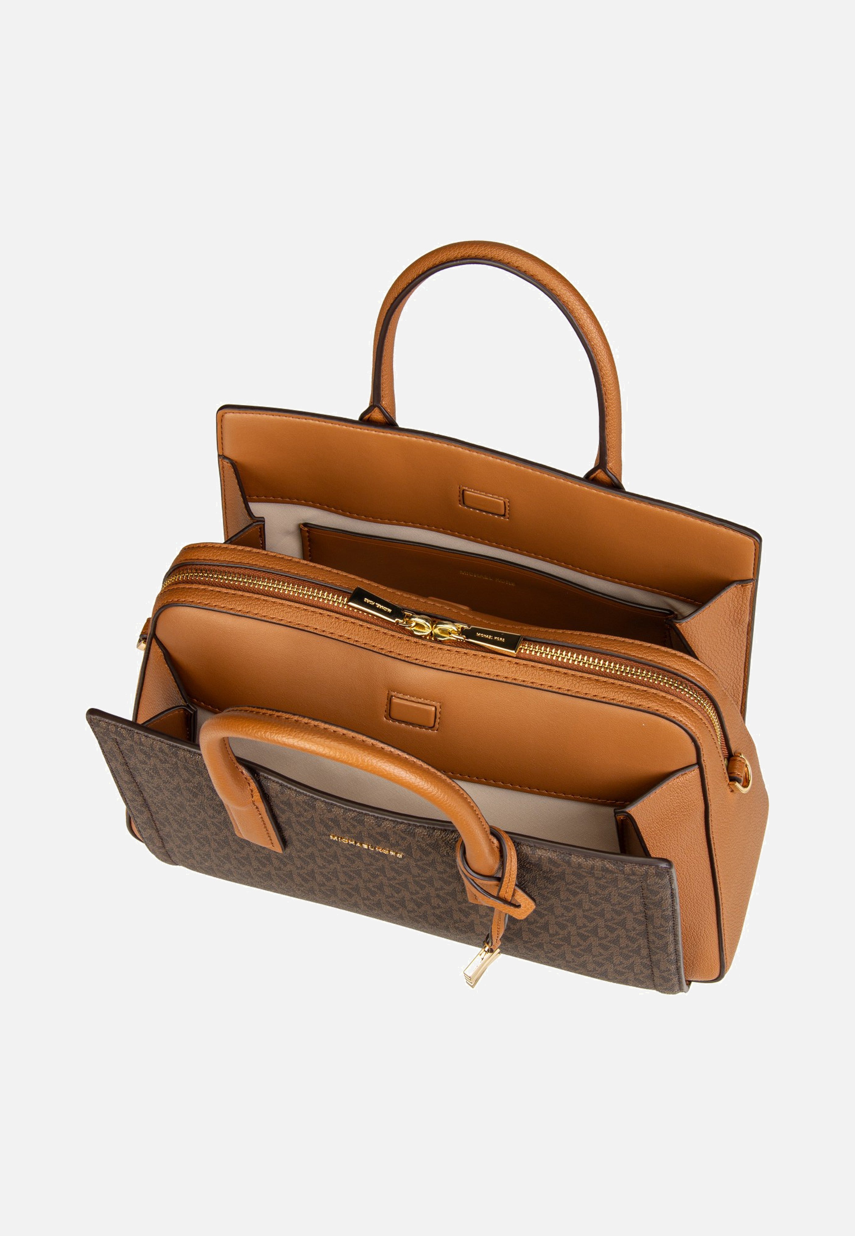 Michael Kors Laila MD Satchel Brown/Acorn Satchel