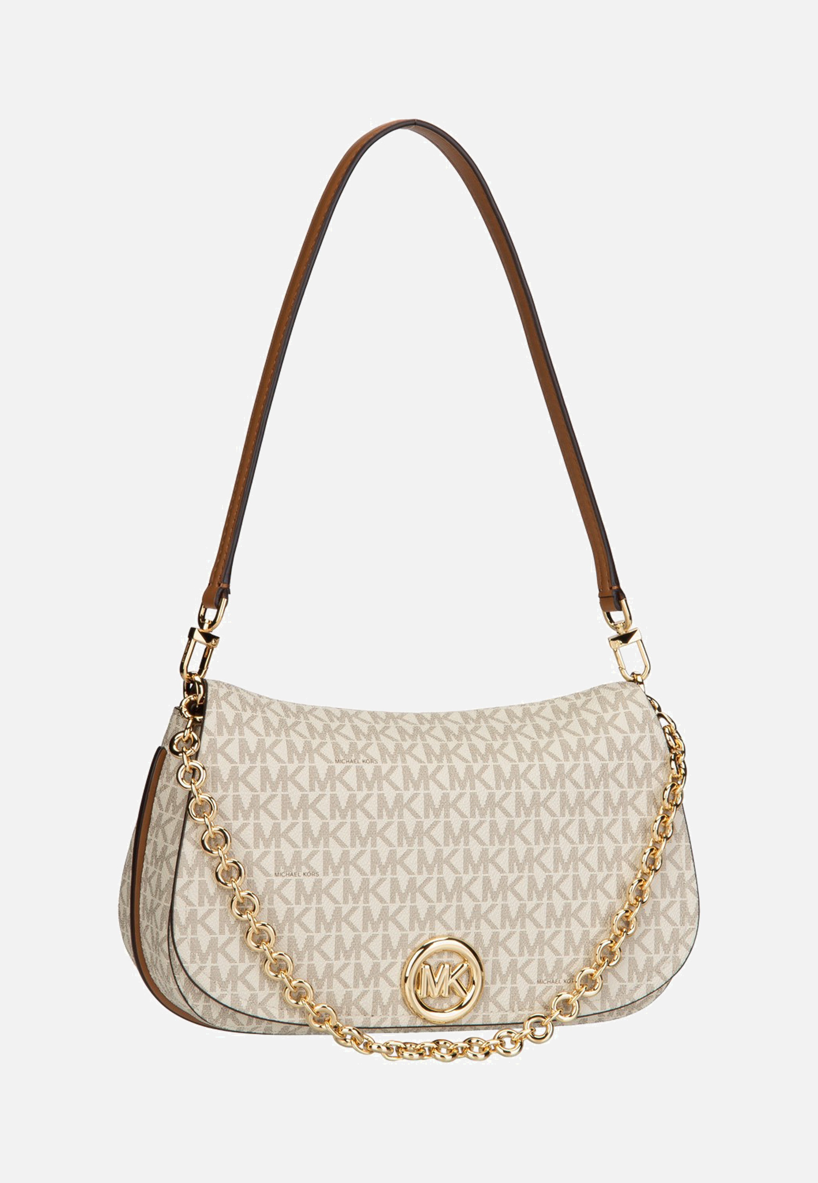 Michael Kors Nolita MD Chain Conv Vanilla/Acorn Shoulder Bag