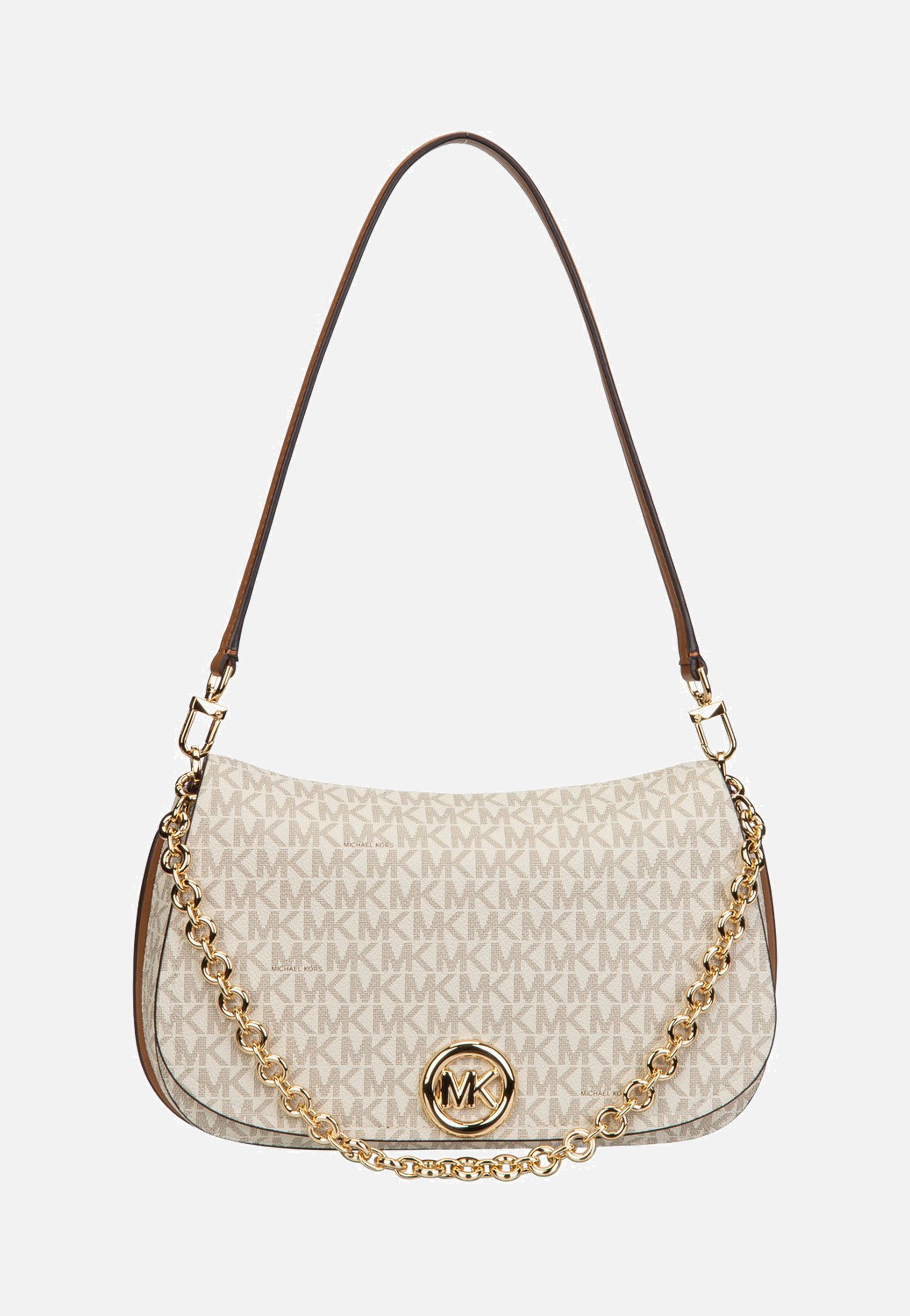 Michael Kors Nolita MD Chain Conv Vanilla/Acorn Shoulder Bag