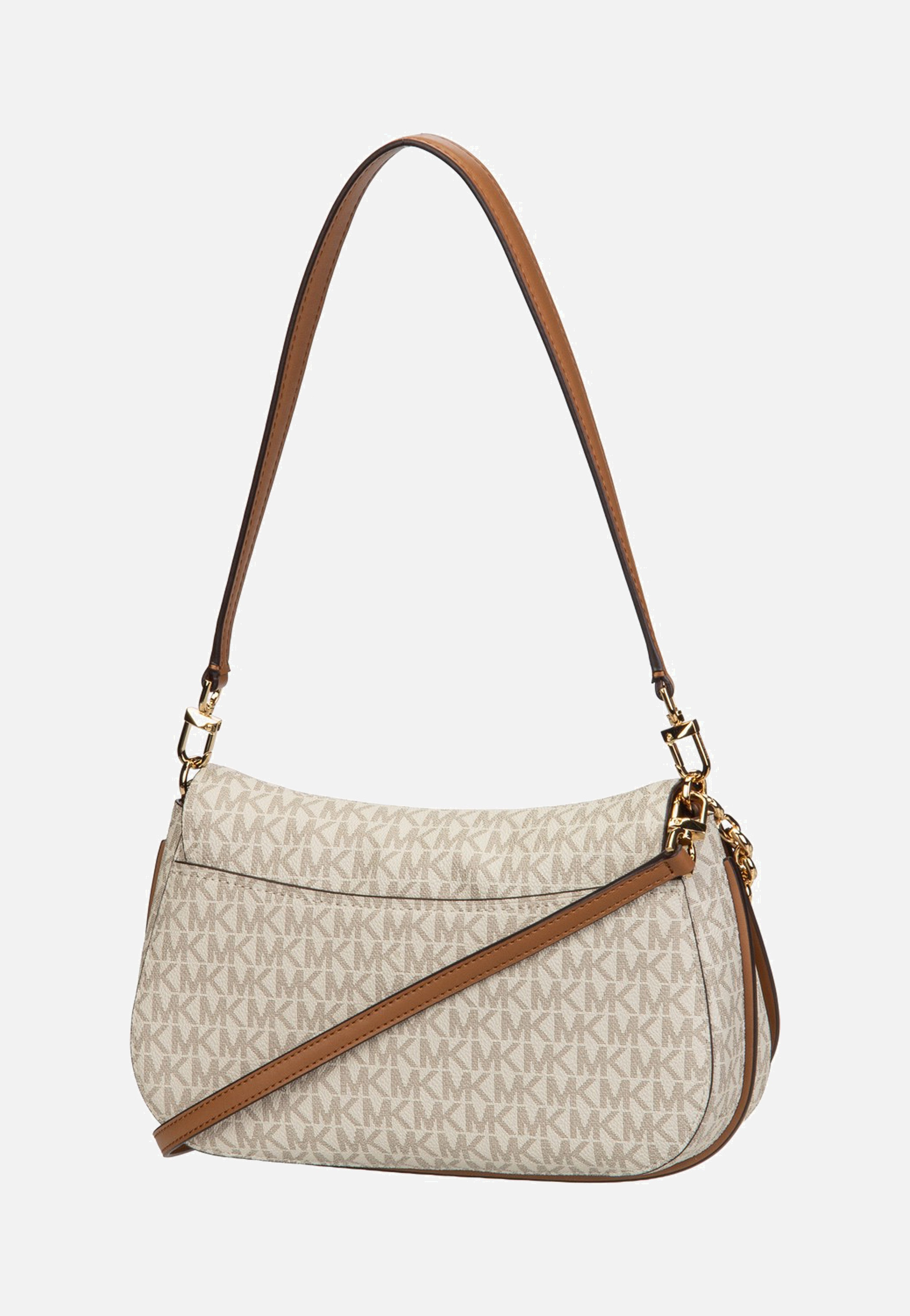 Michael Kors Nolita MD Chain Conv Vanilla/Acorn Shoulder Bag