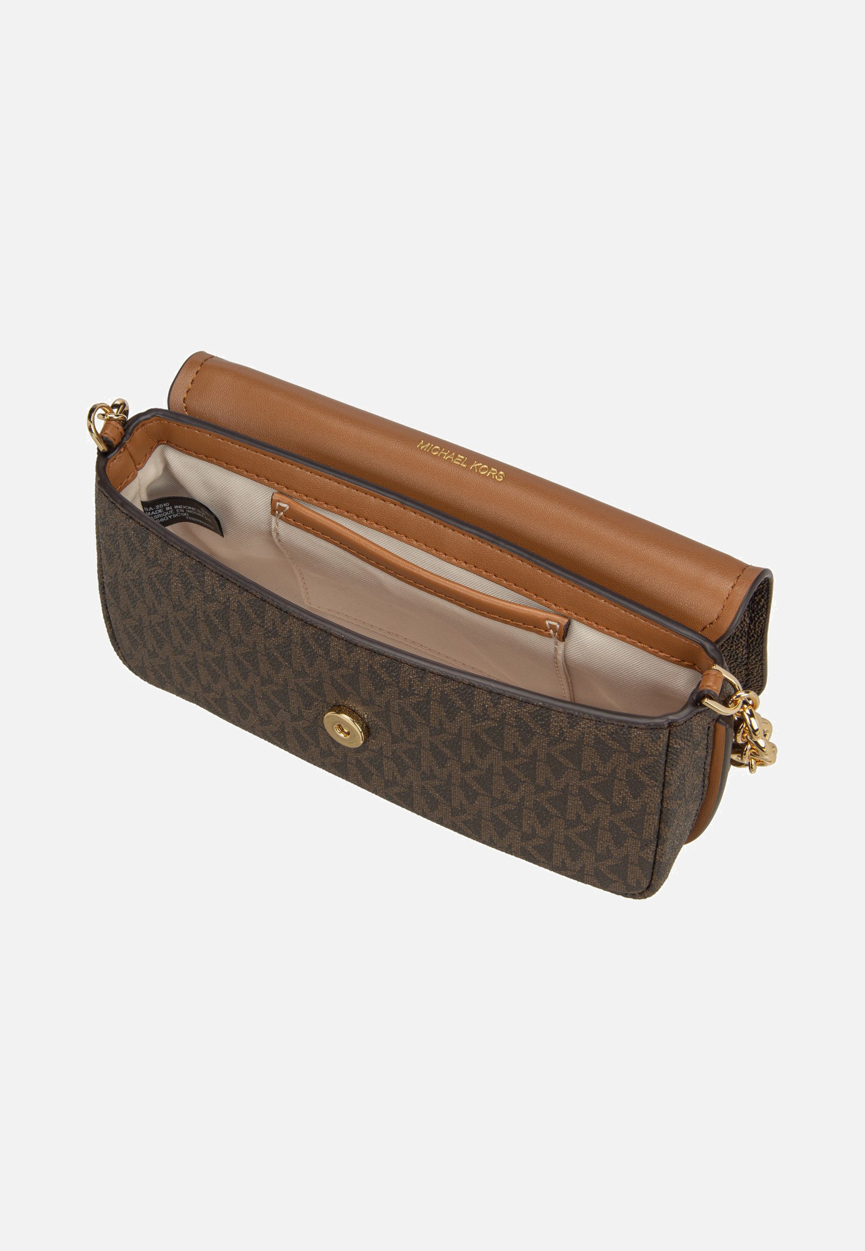 Michael Kors - Nolita SM Flap Chain Xbody Brown/Acorn - Crossbody Bag | Women-Image