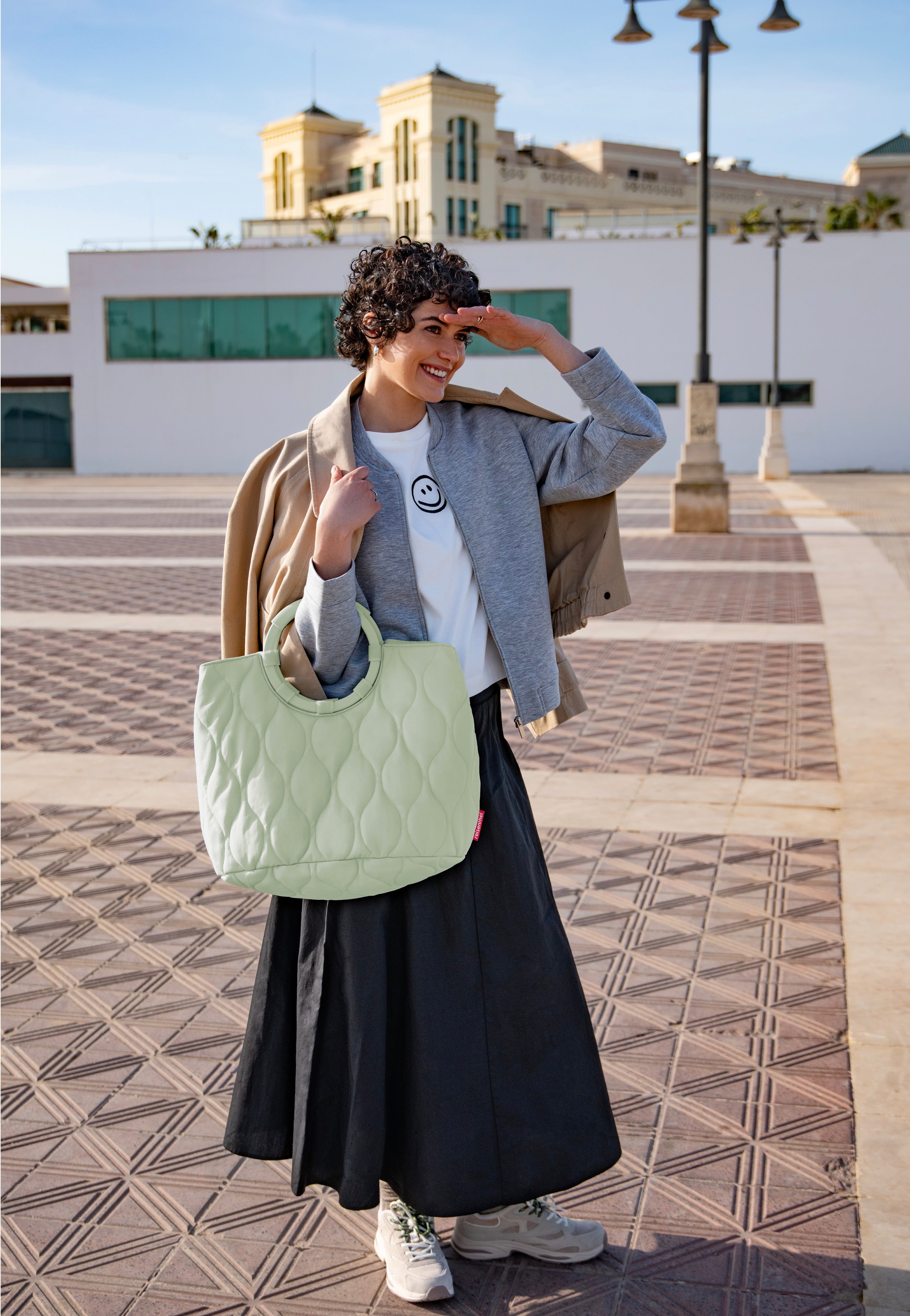 reisenthel Loopbag Hobo Puffer Iced Matcha Shopper