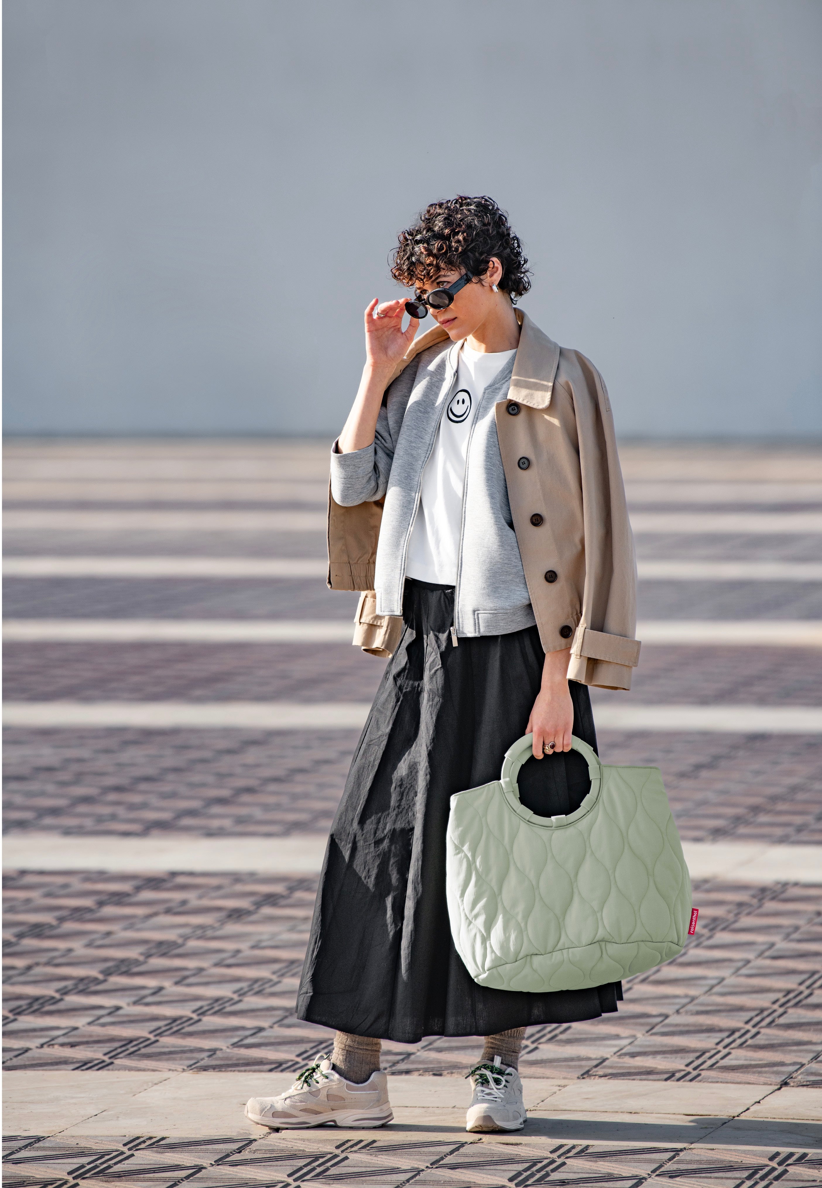reisenthel Loopbag Hobo Puffer Iced Matcha Shopper