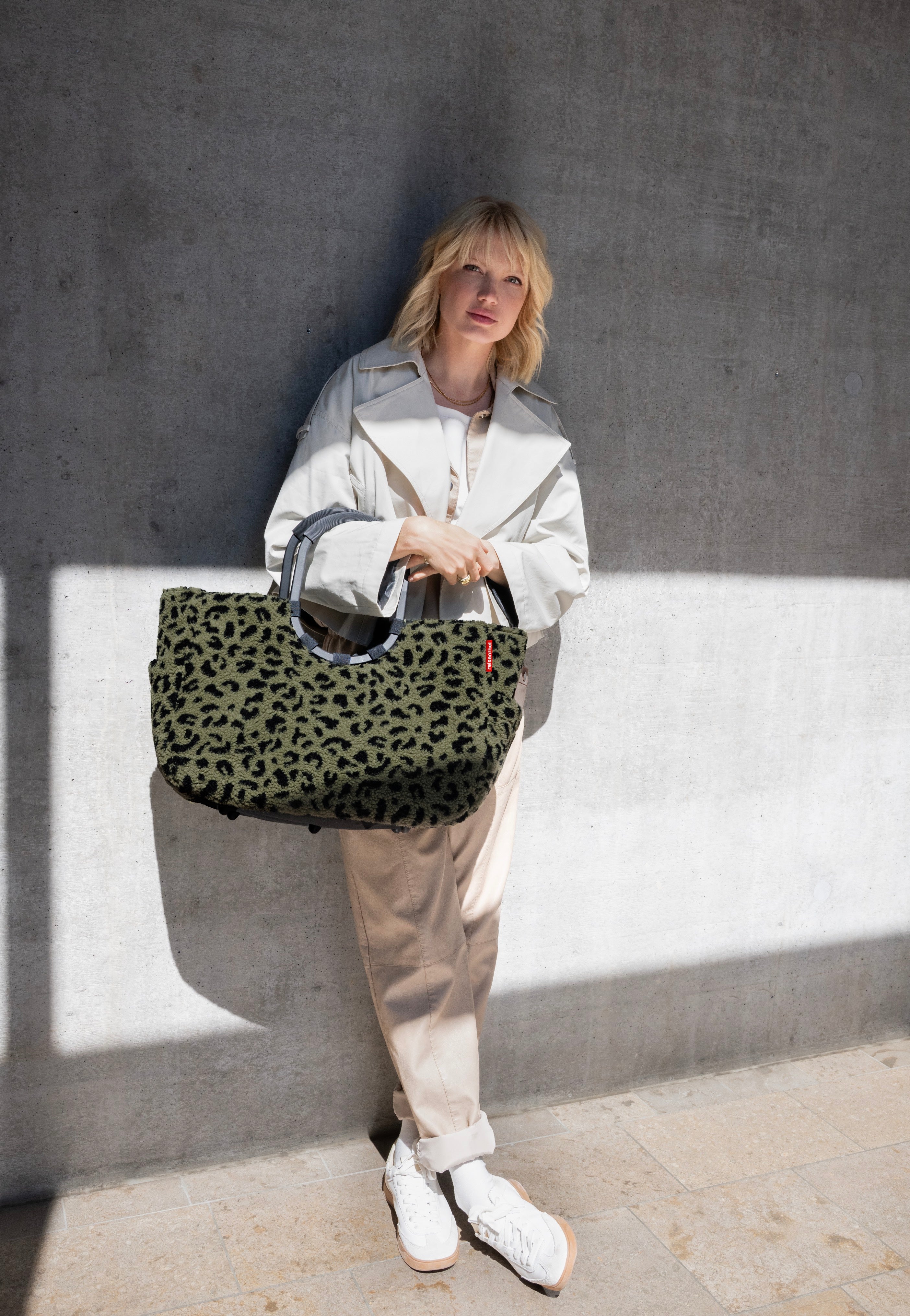 reisenthel Loopshopper L Teddy Leo Olive Shopping Basket