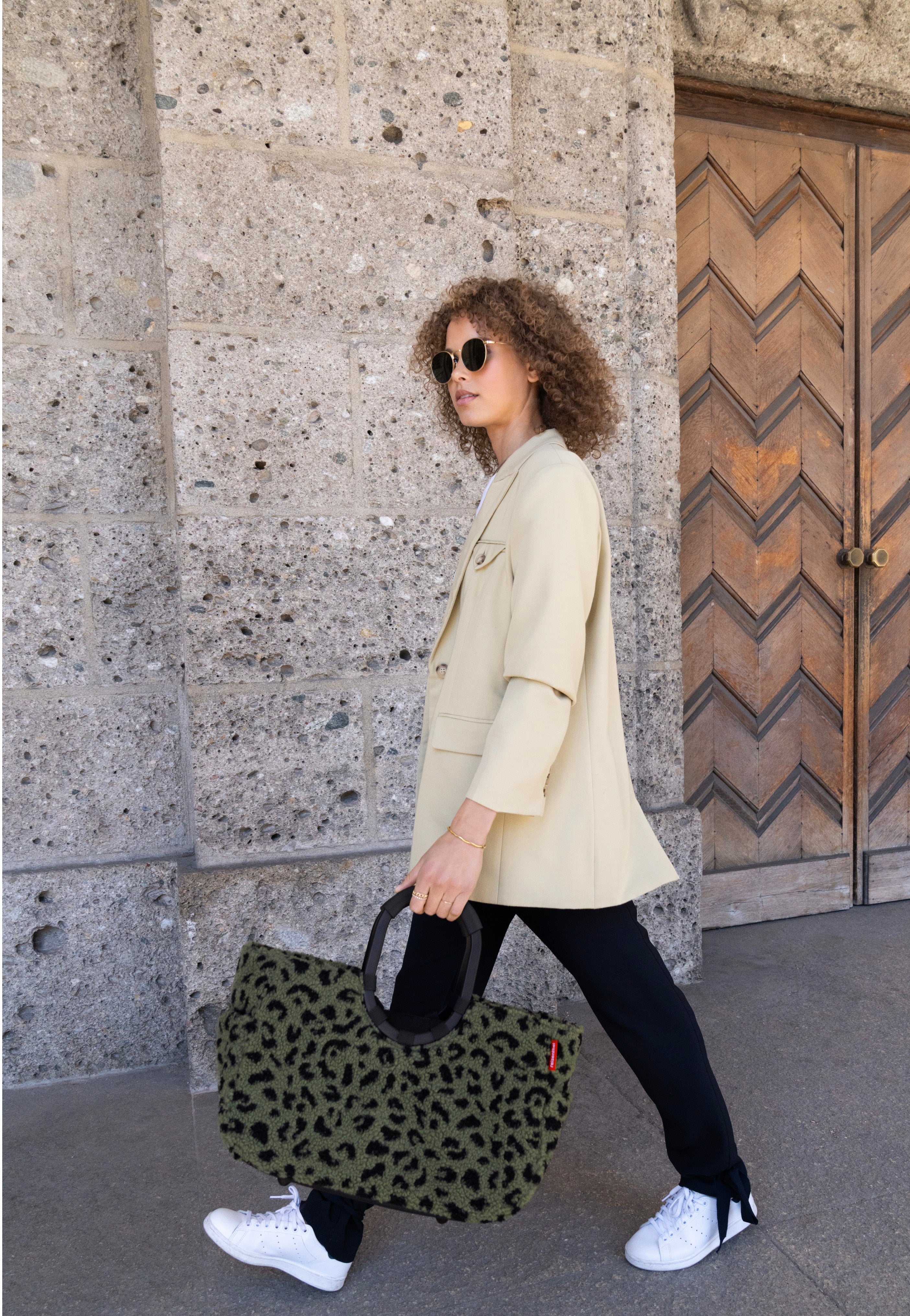 reisenthel Loopshopper L Teddy Leo Olive Shopping Basket