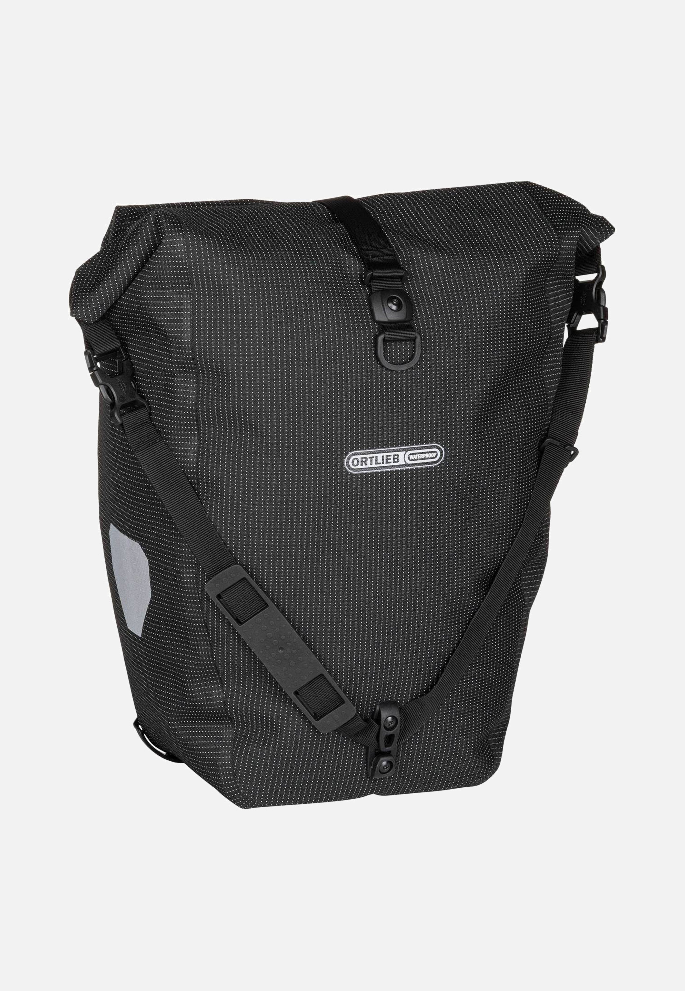 ORTLIEB - Back-Roller High Visibility Single QL3.1 Black Reflective - Bike Bag | Neutral-Image
