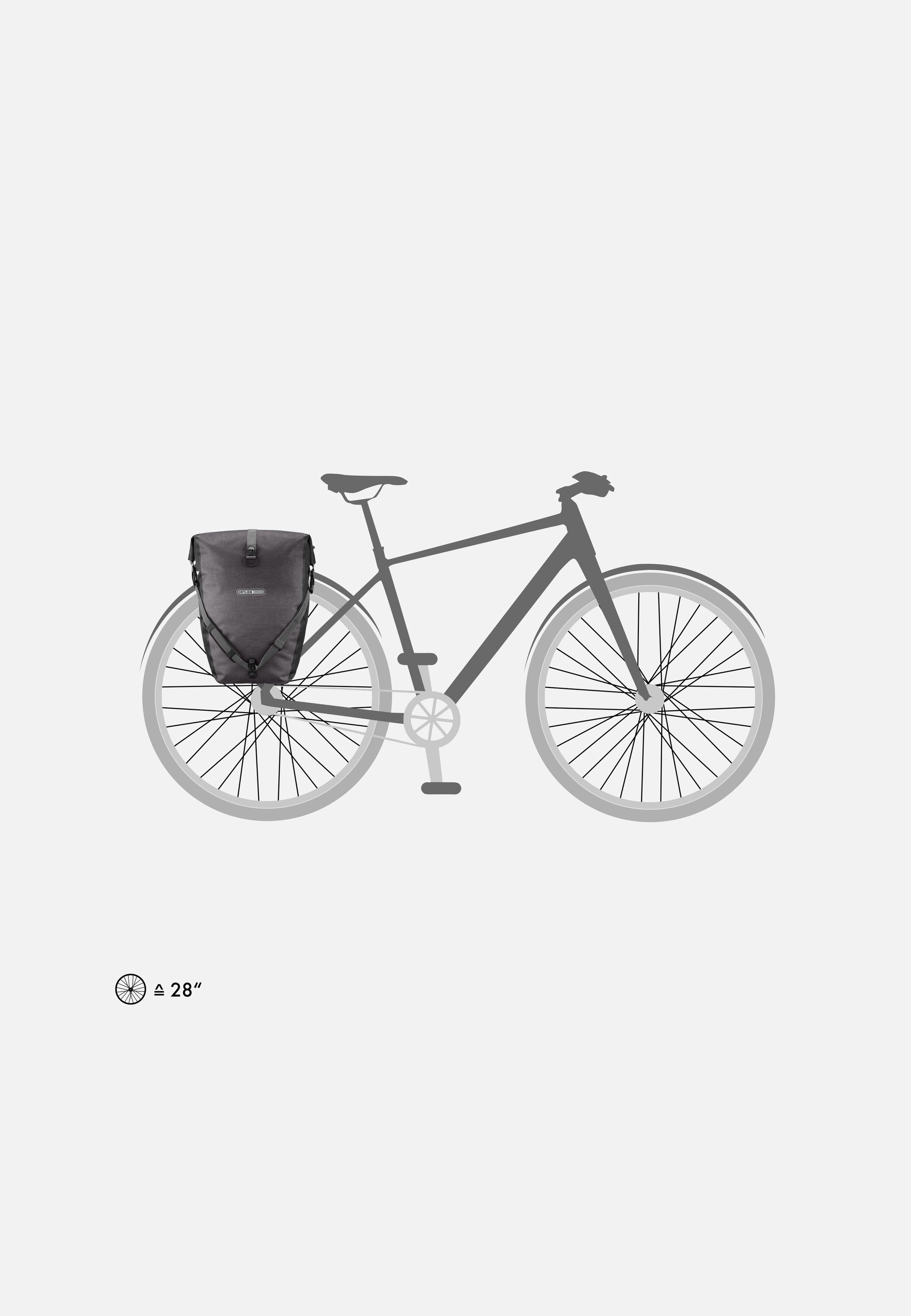 ORTLIEB Back-Roller Plus CR QL2.1 Granit Schwarz Bike Bag