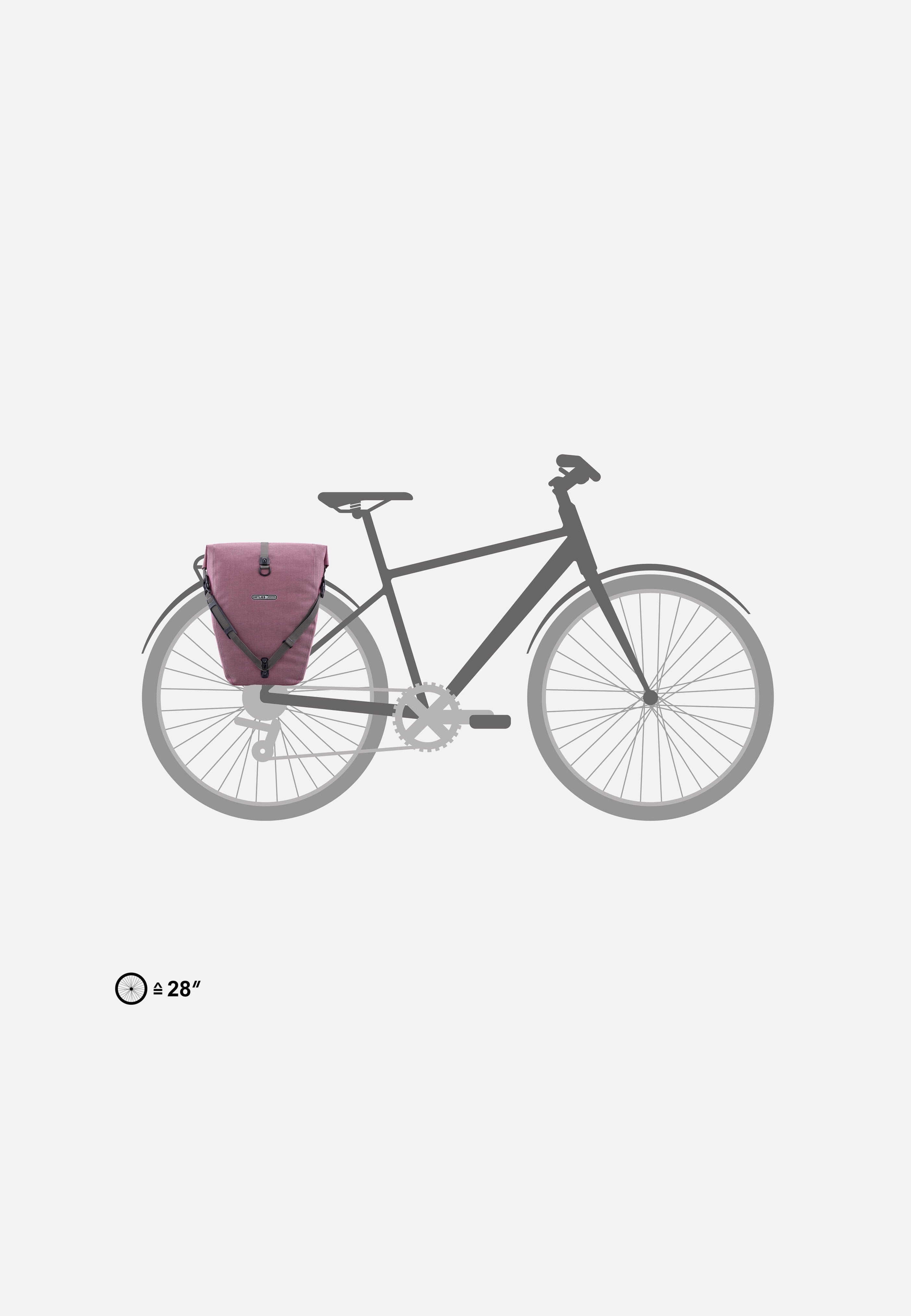 ORTLIEB - Back-Roller Urban Single QL2.1 Ash Rose - Bike Bag | Neutral-Image