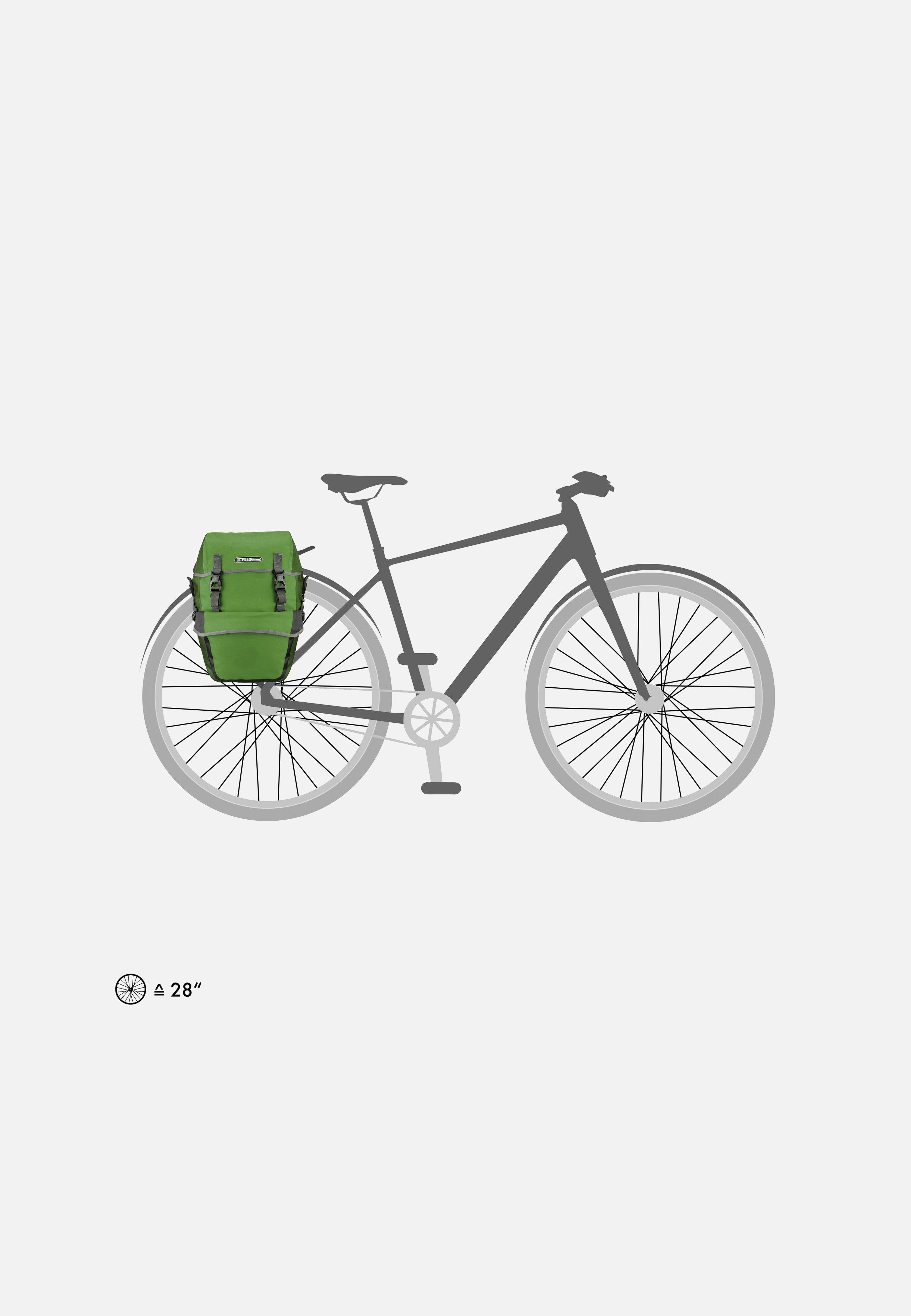 ORTLIEB Bike-Packer Plus Kiwi Moss Green Bike Bag