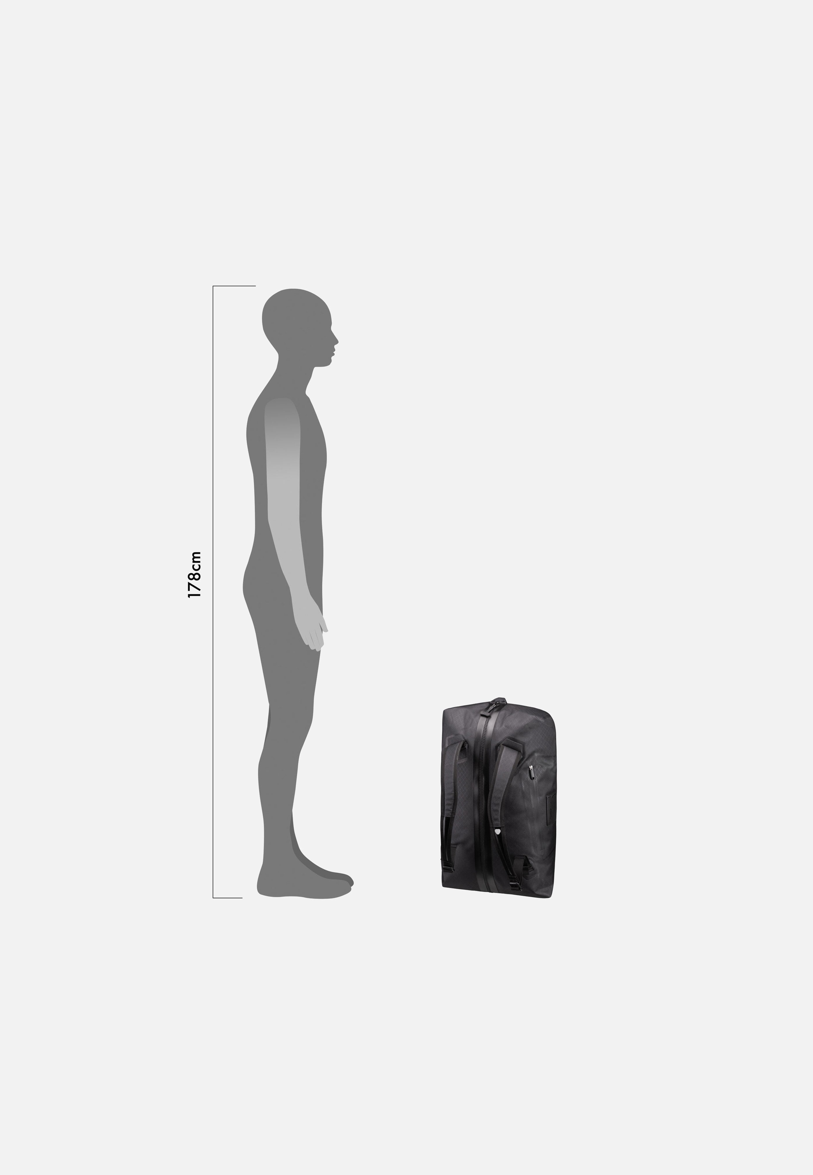 ORTLIEB - Duffle Metrosphere 60L Black Embossed - Dufflebag | Neutral-Image