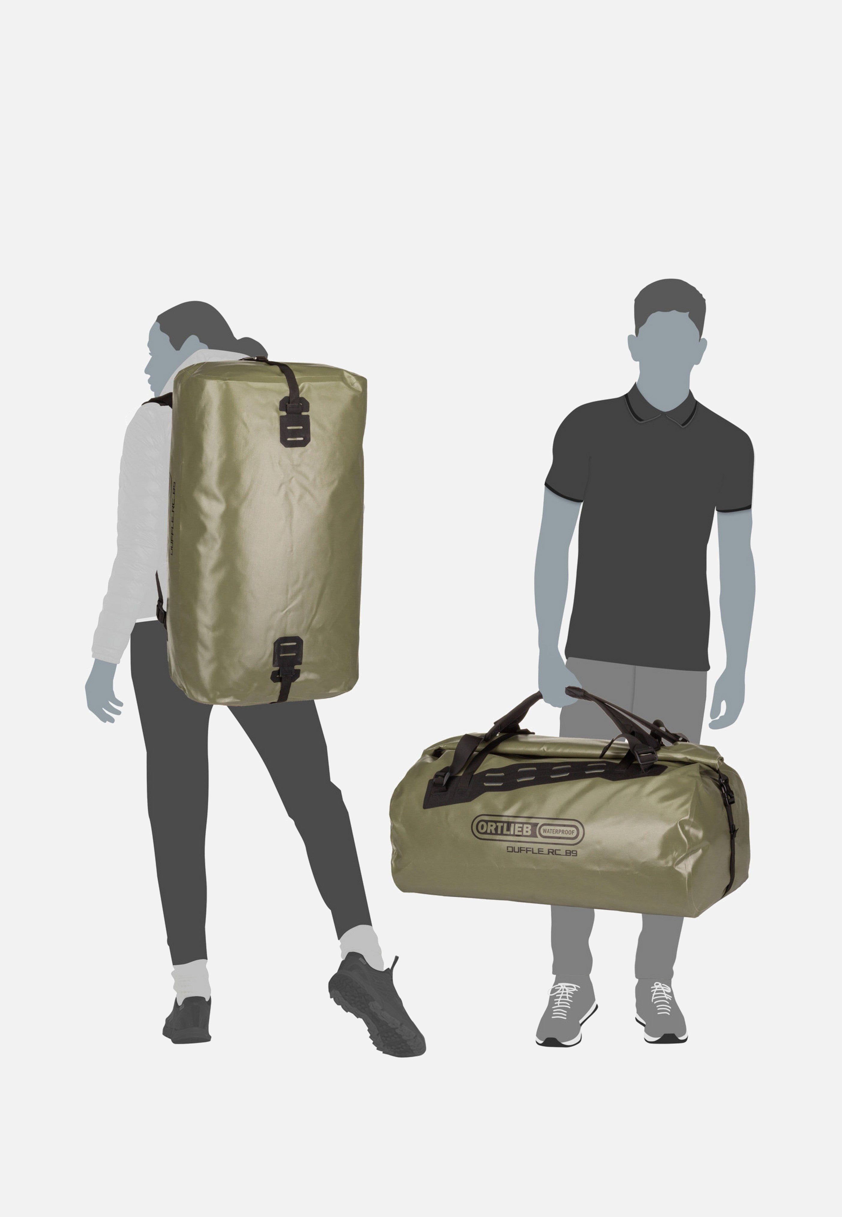 ORTLIEB Duffle RC 89 Olive - Dufflebag | Sakoi