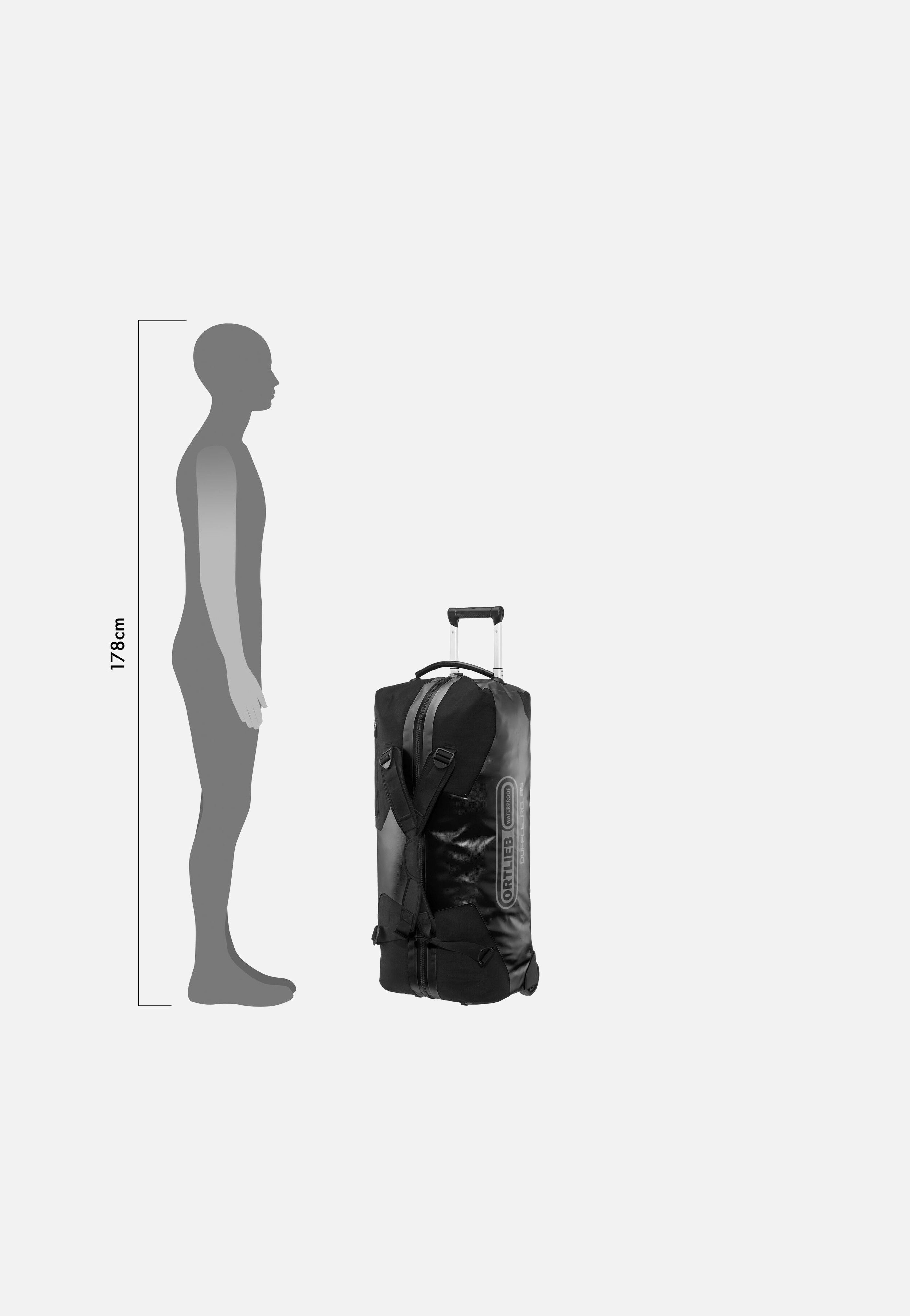 ORTLIEB Duffle RG 85L Schwarz - Travel Bag | Sakoi