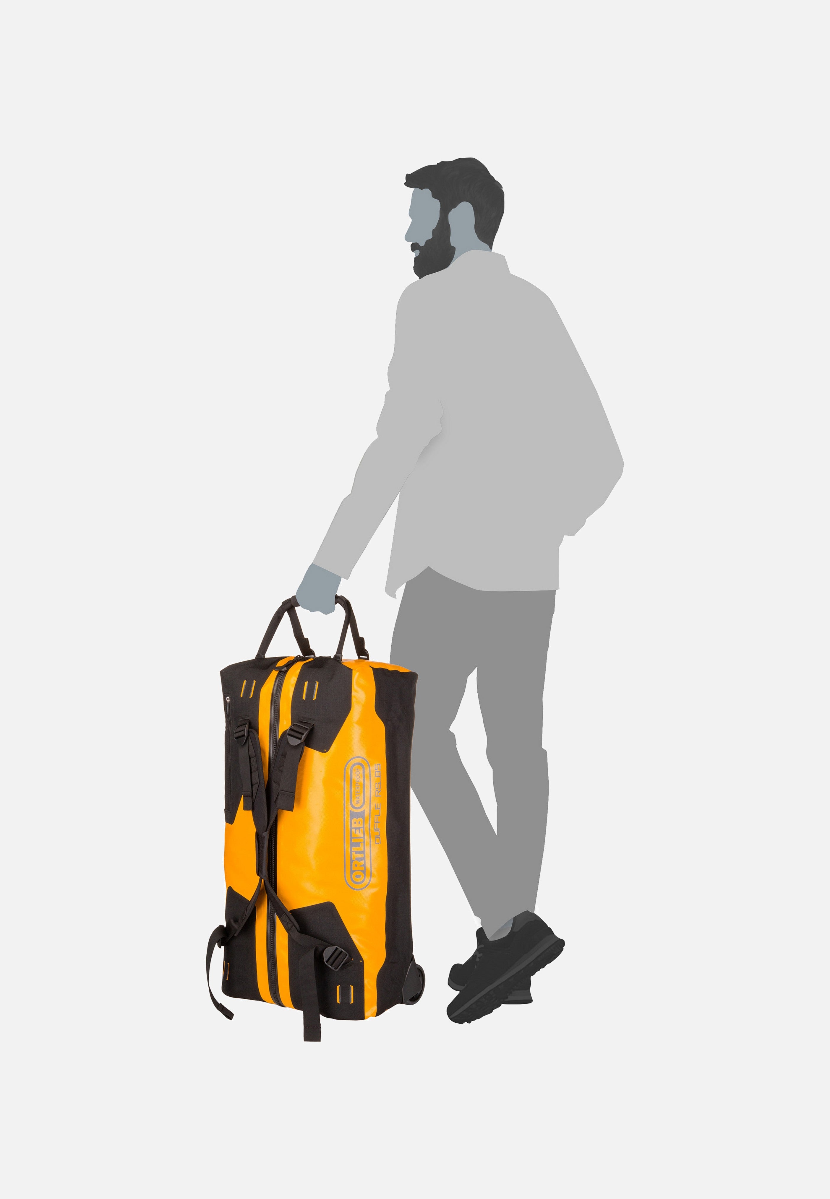 ORTLIEB Duffle RS 85L Sonnengelb Schwarz - Travel Bag | Sakoi