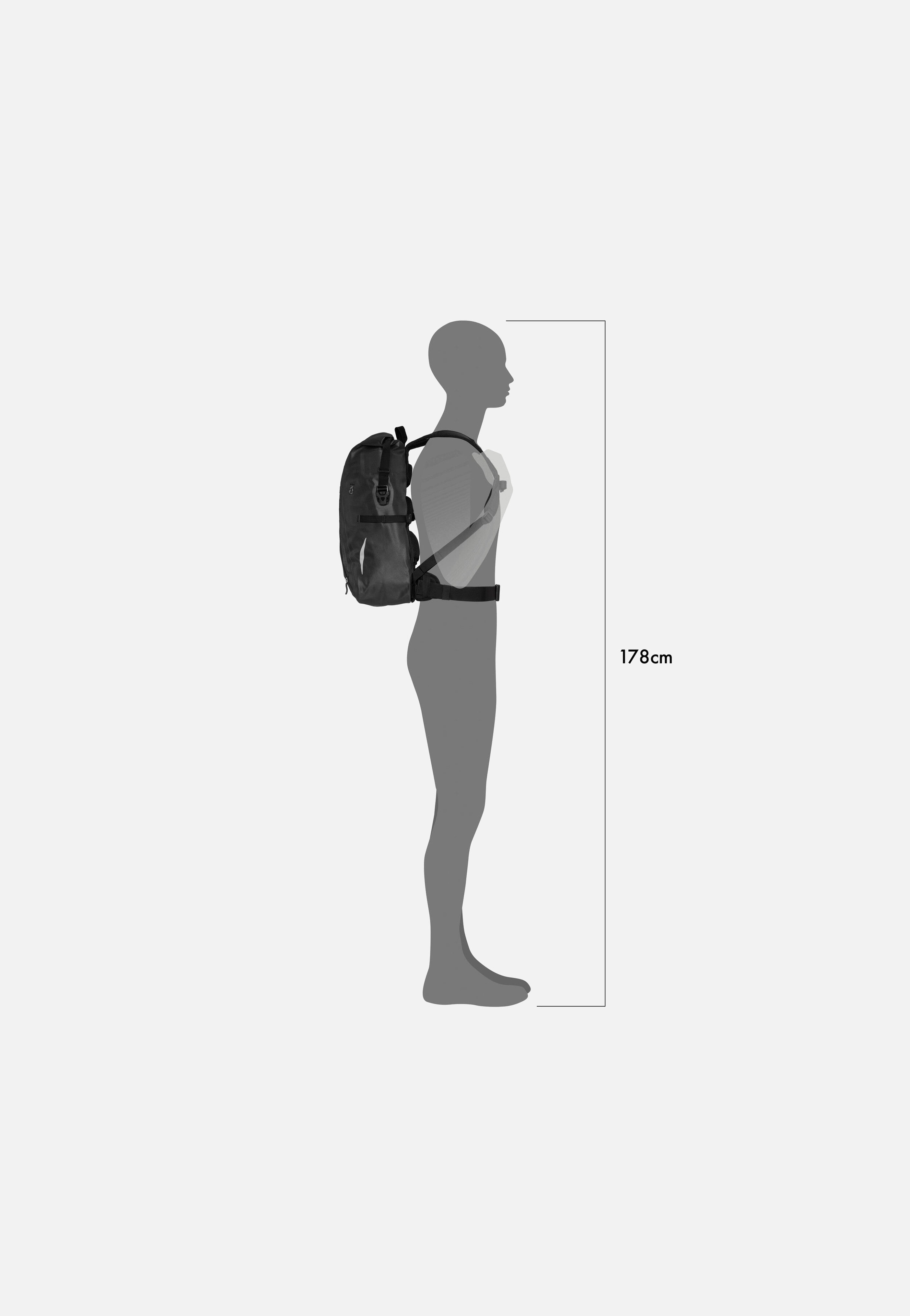 ORTLIEB - Packman Schwarz - Rolltop Backpack | Neutral-Image