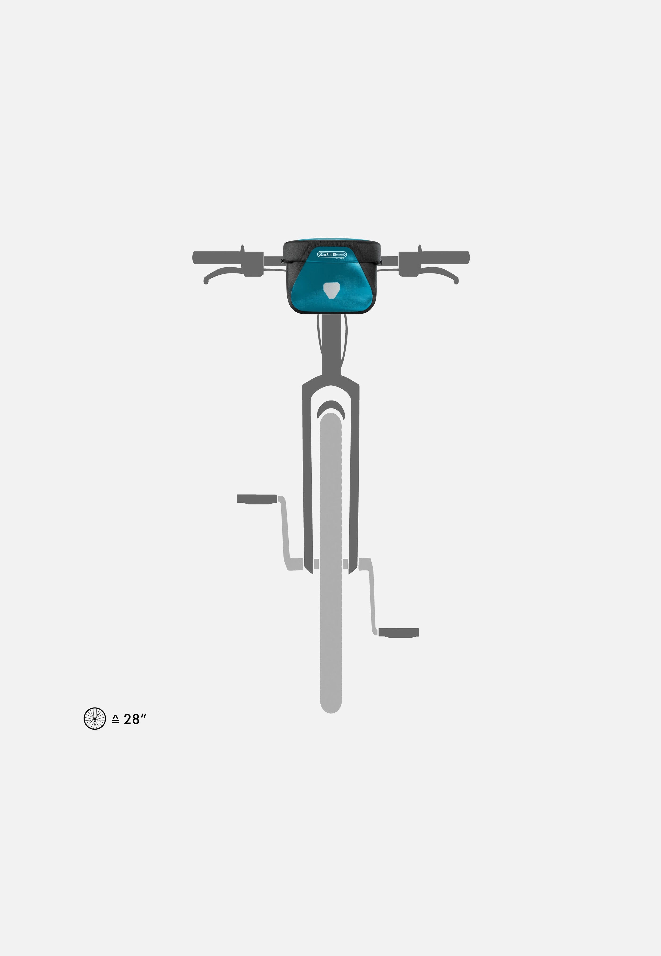 ORTLIEB - Ultimate 6,5L Petrol Schwarz - Handlebar Bag | Neutral-Image