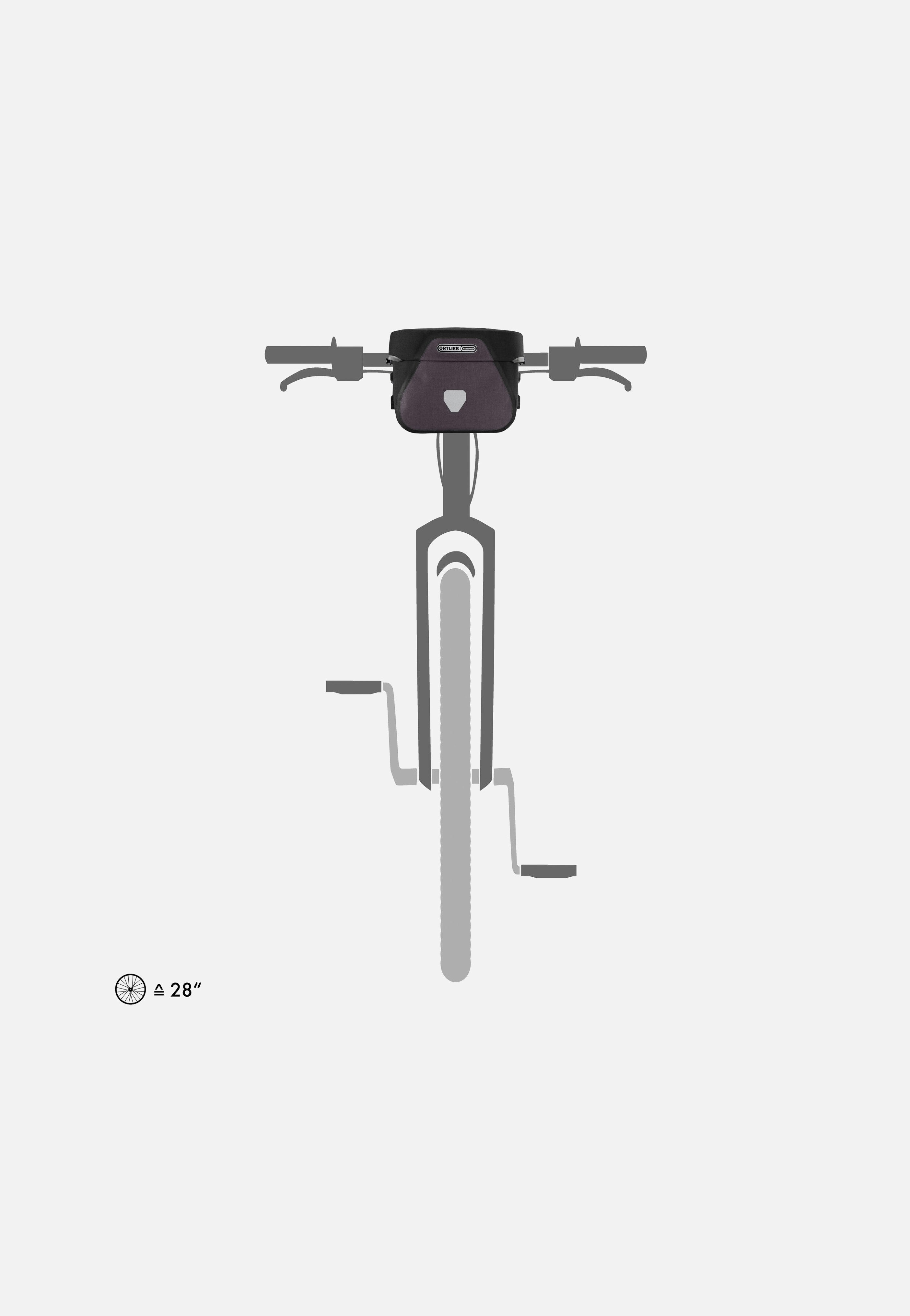 ORTLIEB - Ultimate Plus 6,5L Granit Schwarz - Handlebar Bag | Neutral-Image