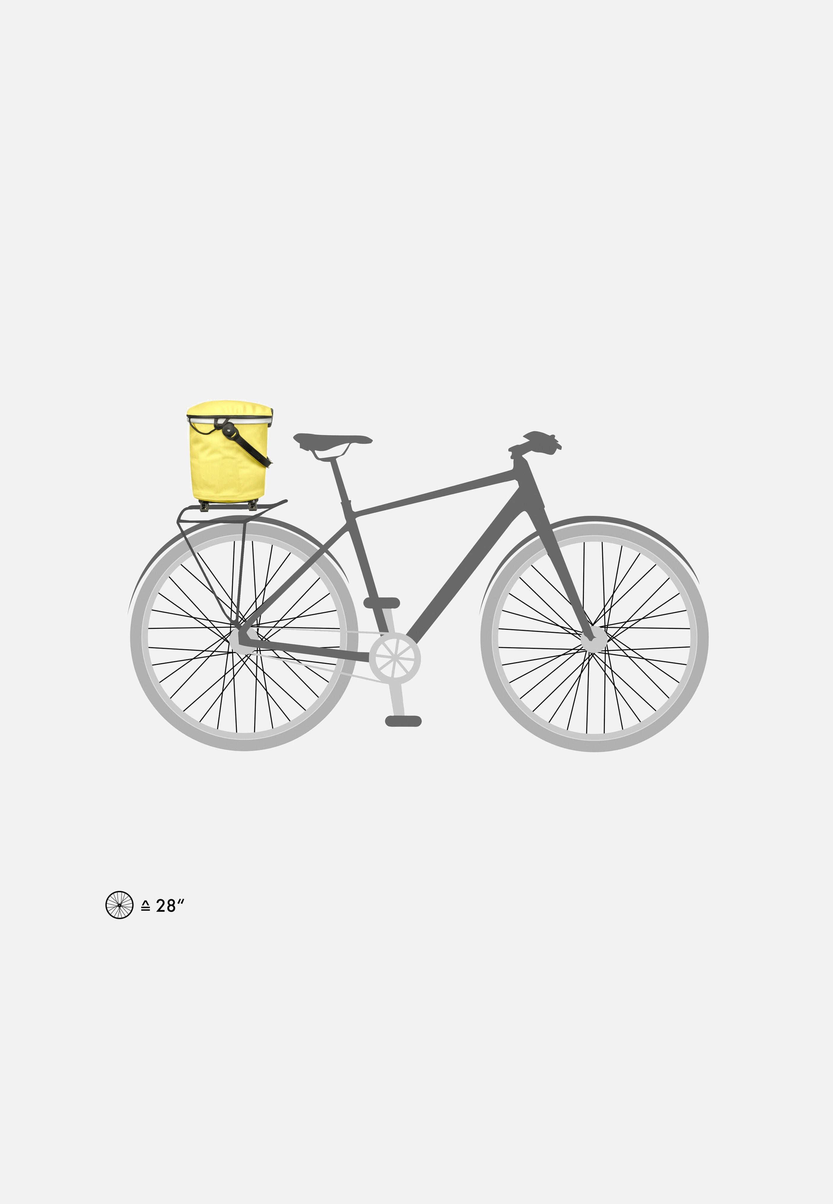 ORTLIEB - Up-Town Rack Lemon Sorbet - Bike Basket | Neutral-Image
