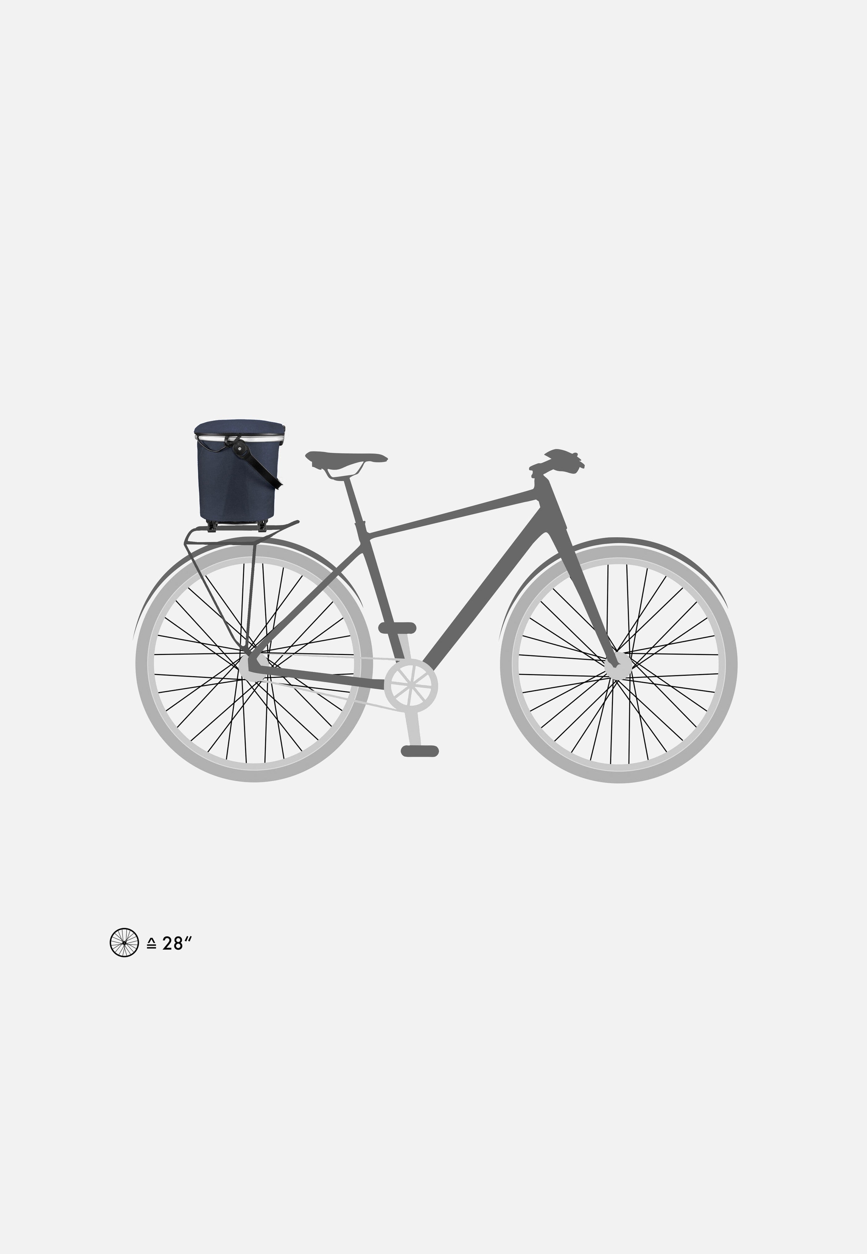 ORTLIEB - Up-Town Rack Urban Ink - Bike Basket | Neutral-Image