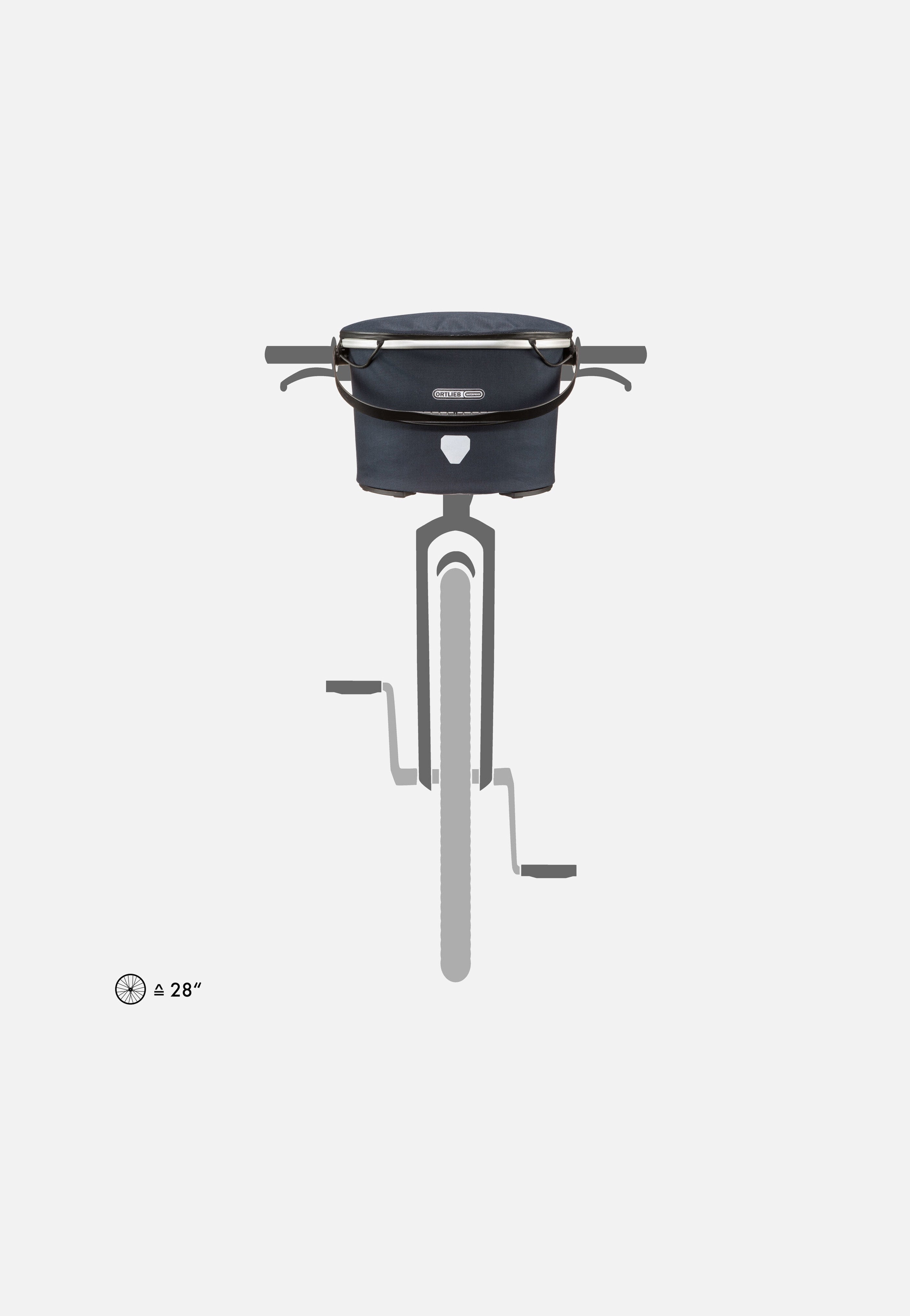 ORTLIEB - Up-Town Urban Ink - Bike Basket | Neutral-Image
