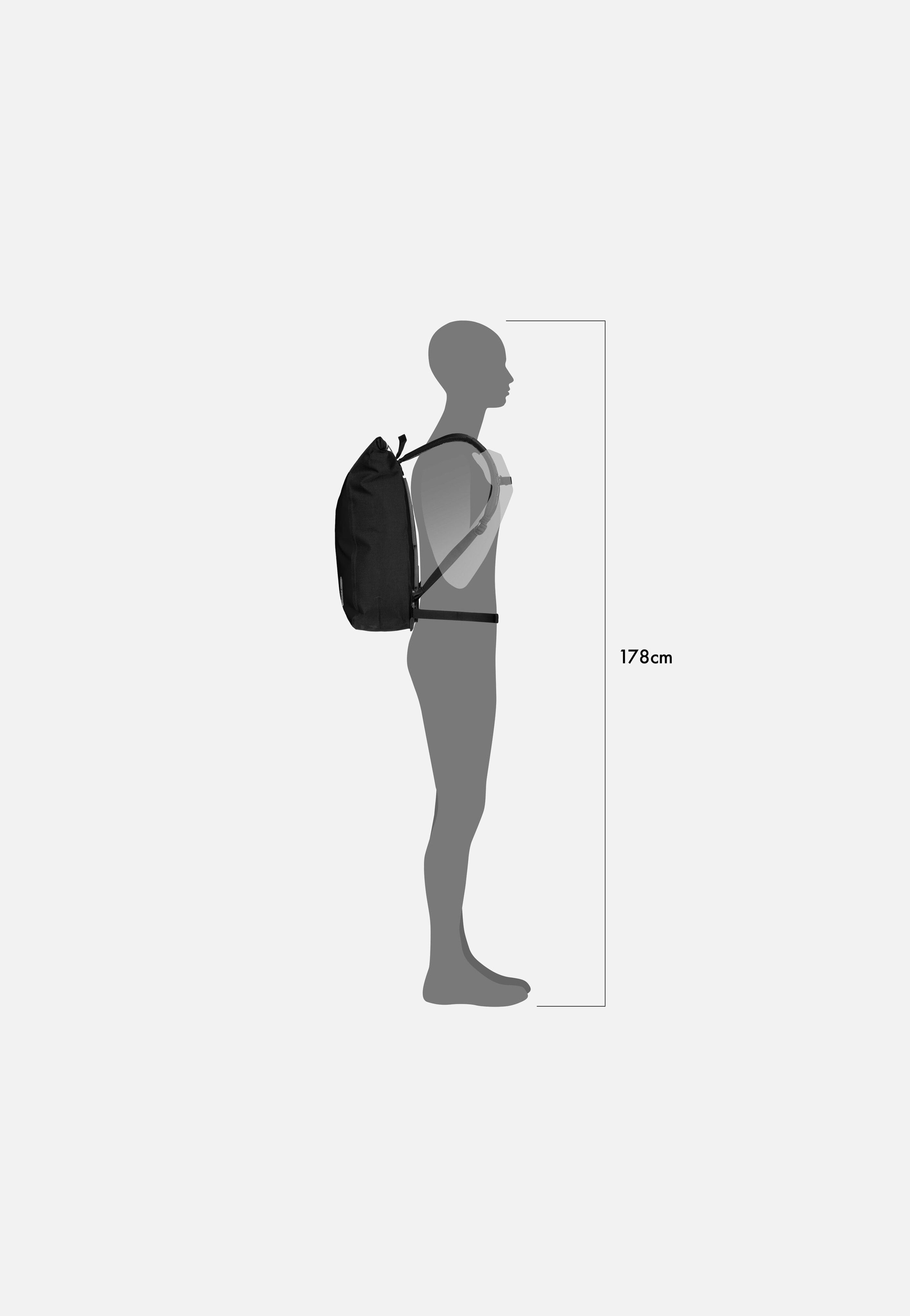 ORTLIEB - Velocity 23L Schwarz - Rolltop Backpack | Neutral-Image