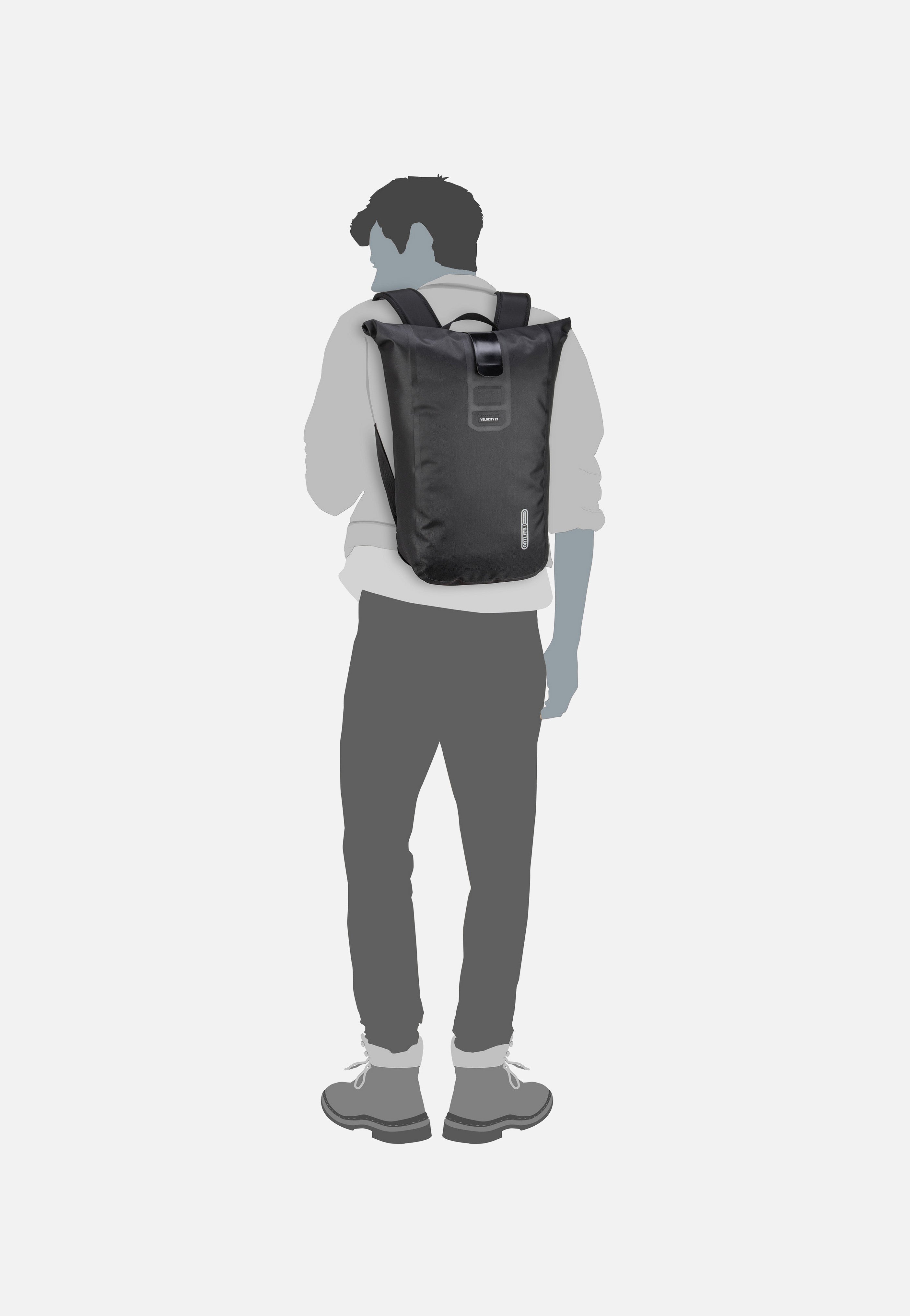 ORTLIEB - Velocity PS 23L Schwarz - Rolltop Backpack | Neutral-Image