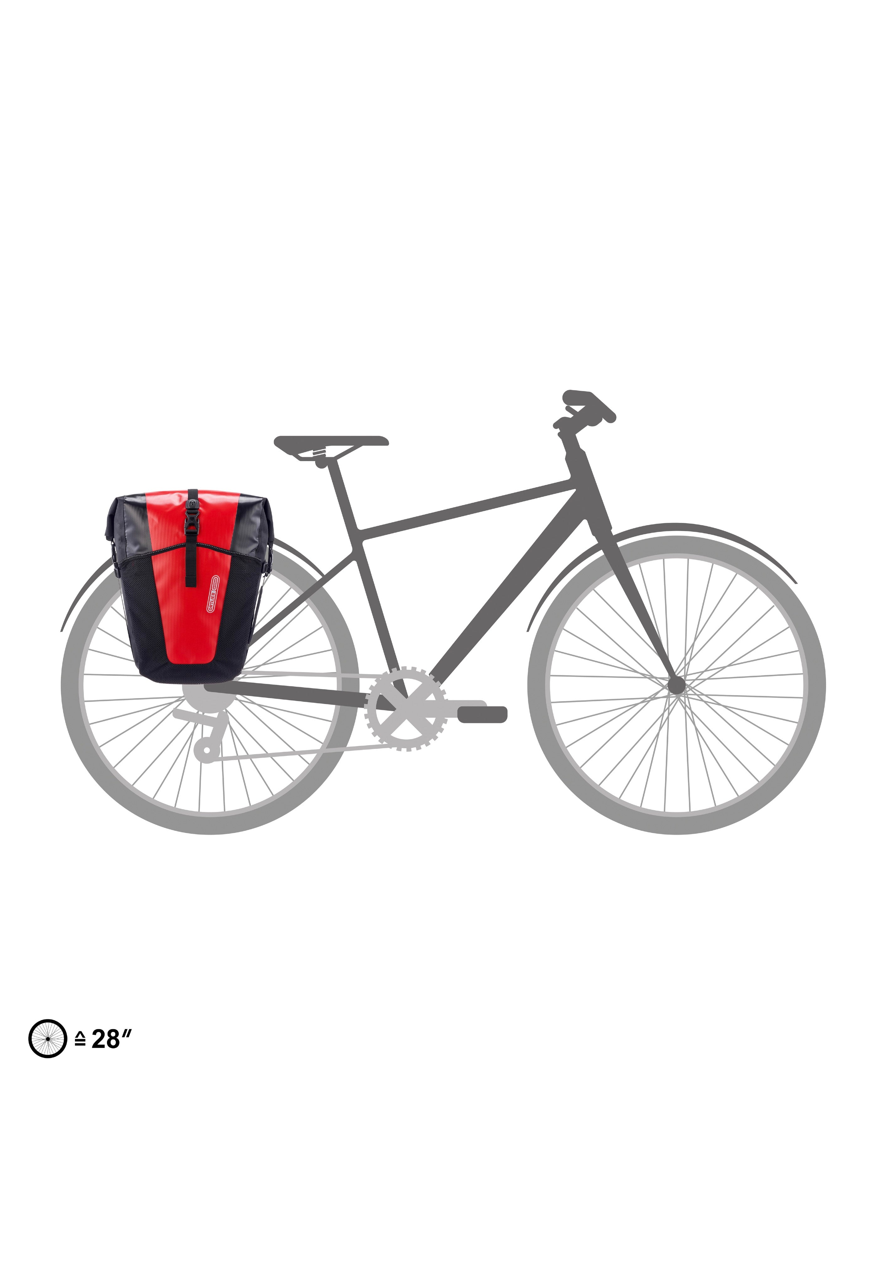 ORTLIEB Back-Roller XL QL2.2 Paar Red/Black Bike Bag