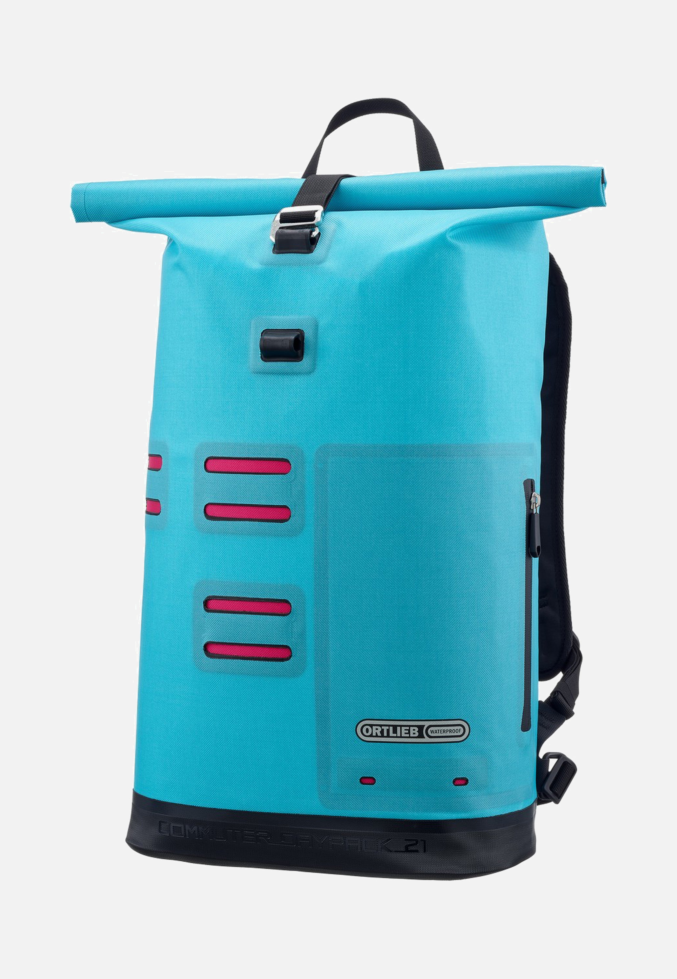 ORTLIEB Commuter Daypack Cyber 21L Cyber Blue/Pink Rolltop Backpack