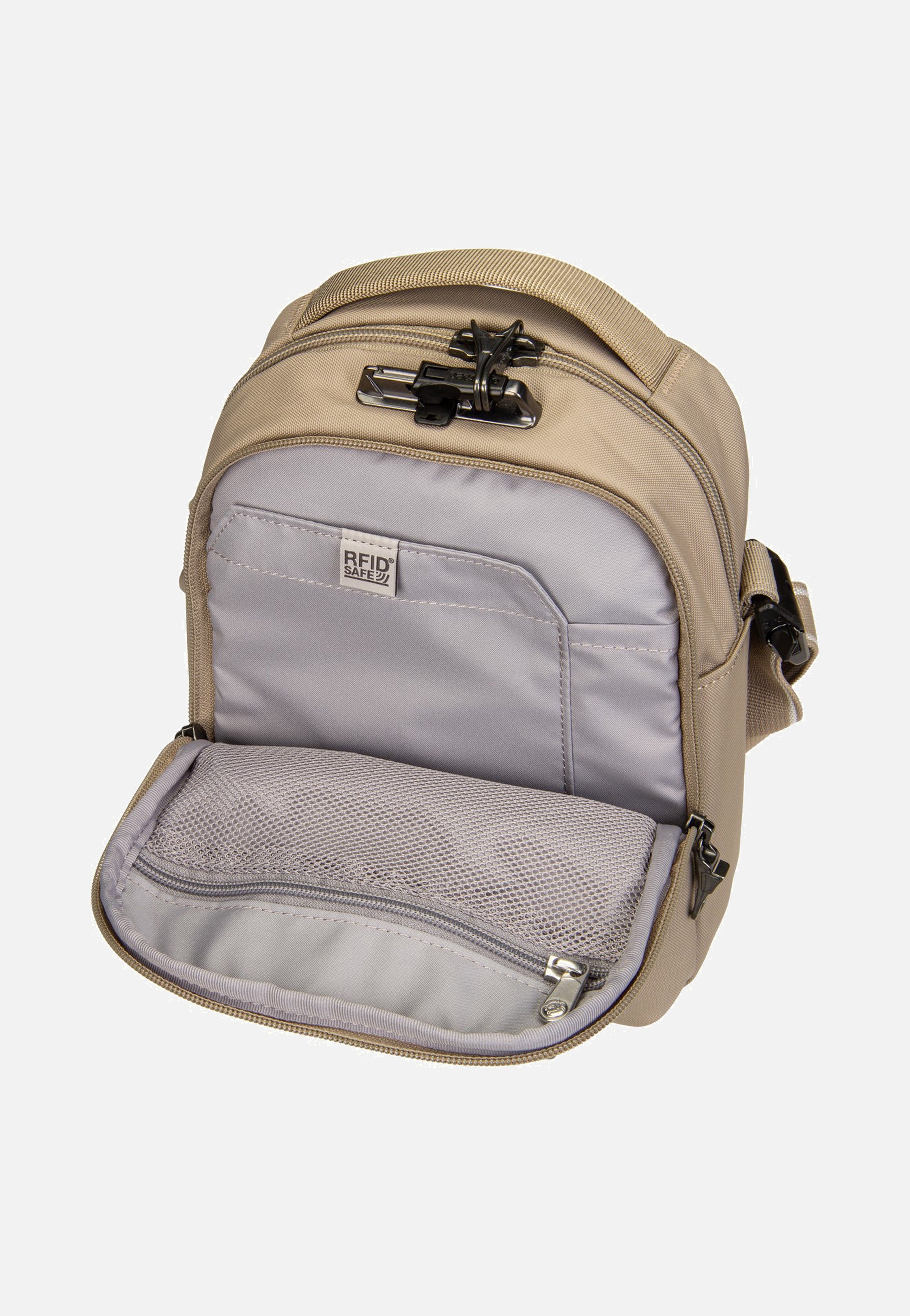 Pacsafe V Companion Beige Crossbody Bag